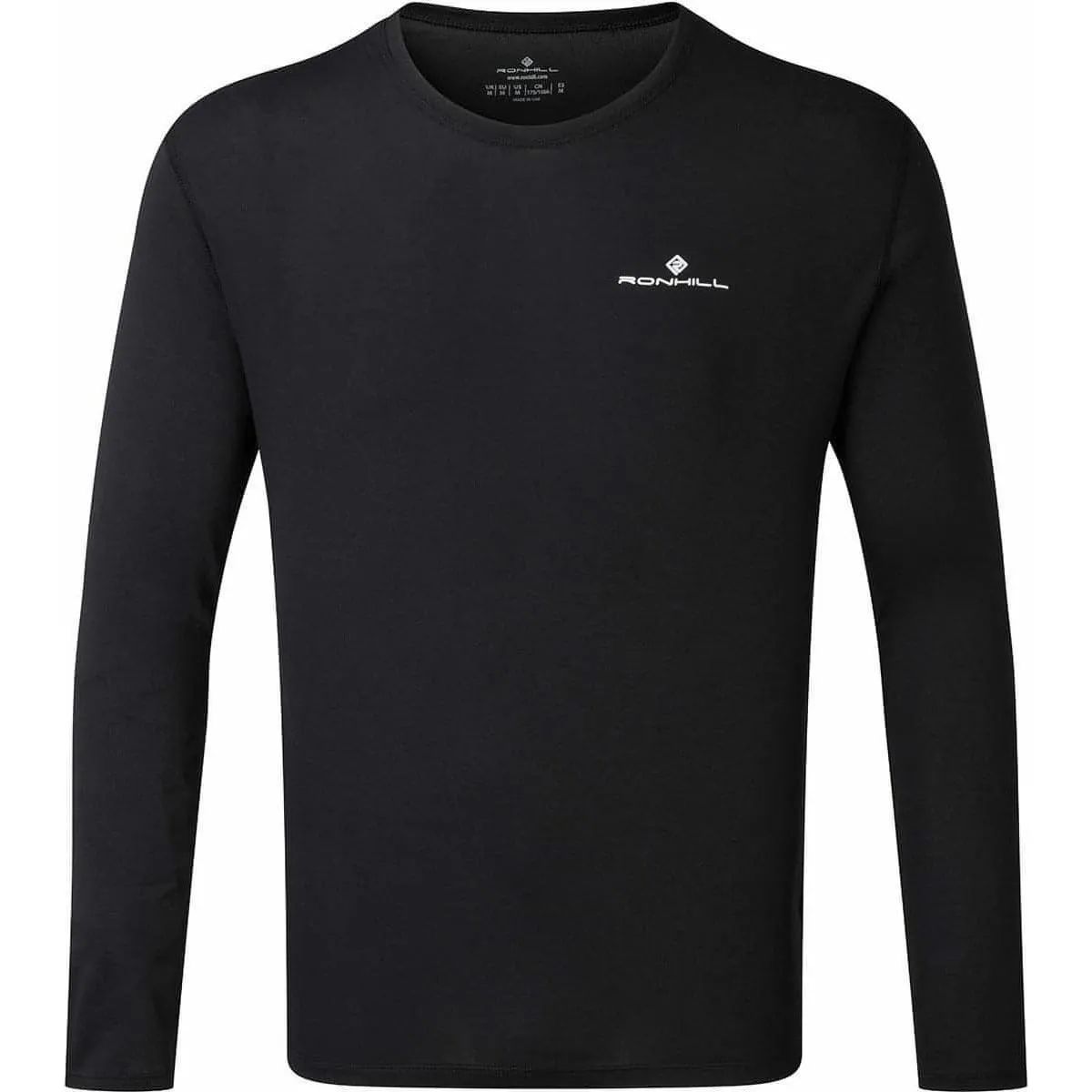 Vêtement Ronhill Homme Haut de course à manches longues Ronhill Core - Noir