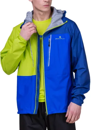 Clothing Ronhill  Men Ronhill Tech Fortify Waterproof Mens Running Jacket - Blue