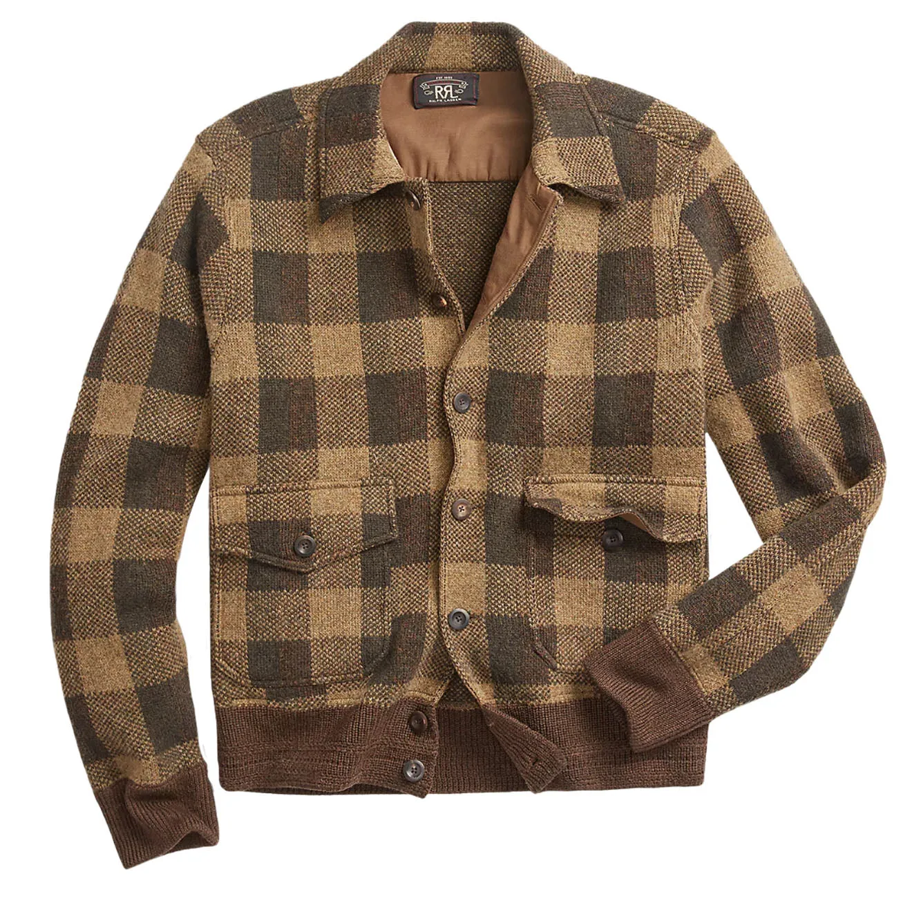 Vêtement RRL par Ralph Lauren Homme RRL par Ralph Lauren Veste en laine à carreaux Olive Multi