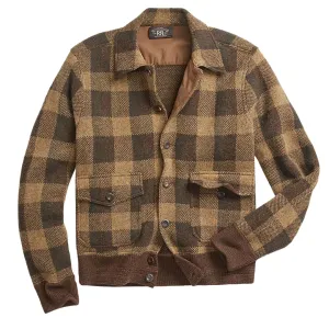 Clothing Rrl By Ralph Lauren Men RRL by Ralph Lauren Plaid Wool Jumper Jacket Olive Multi