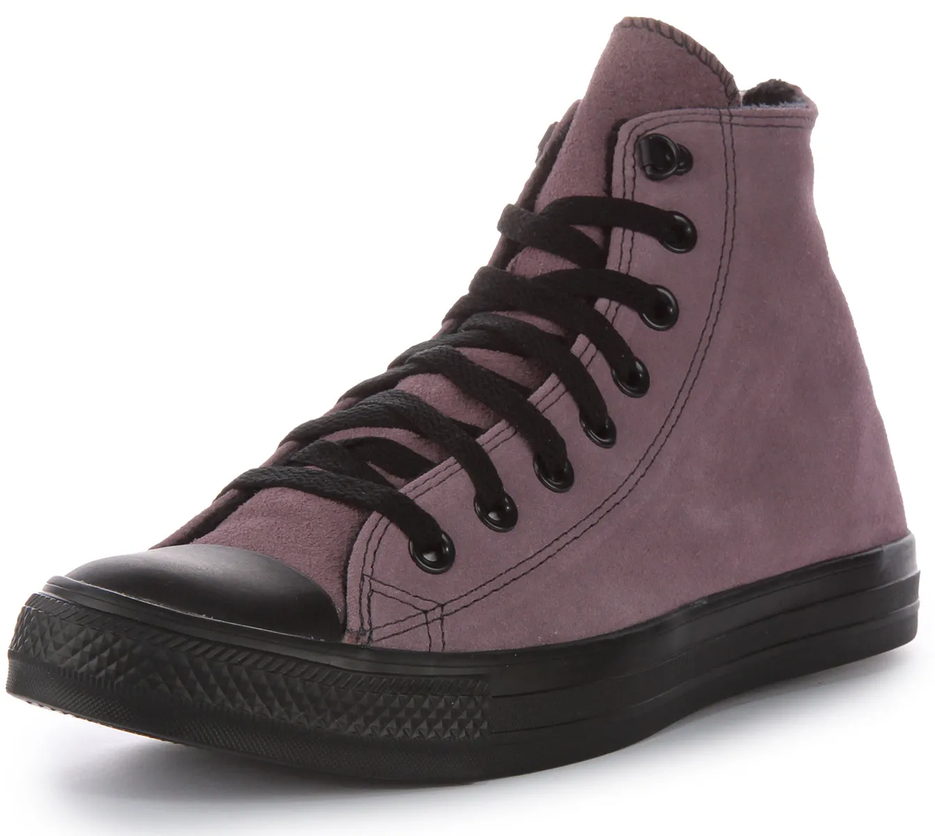 Converse All Star Hiver en Daim A05612C Chaussures en Violet Converse