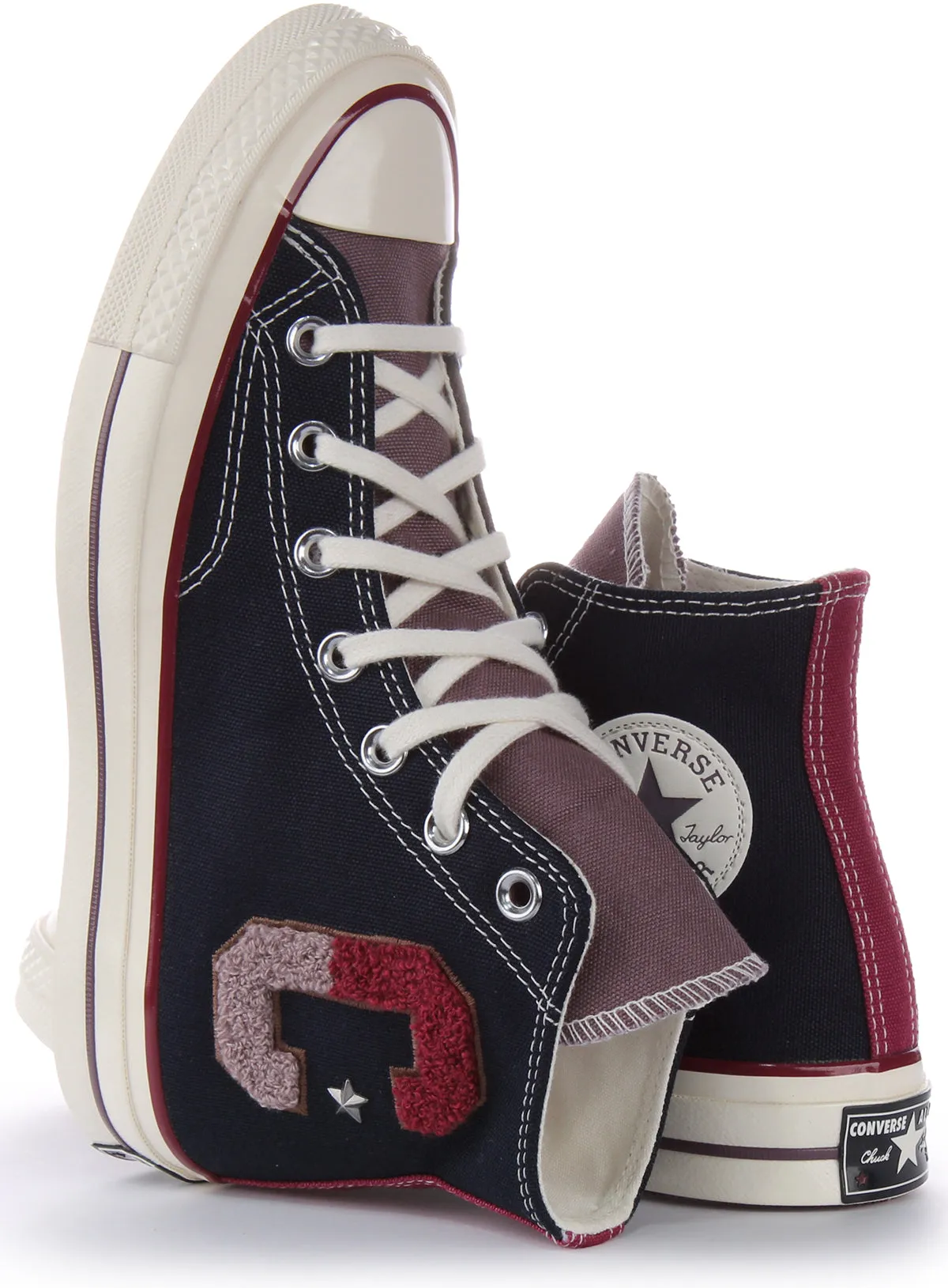Converse Chuck 70 A07980C Chaussures Converse en Marine Rouge avec Lettre C