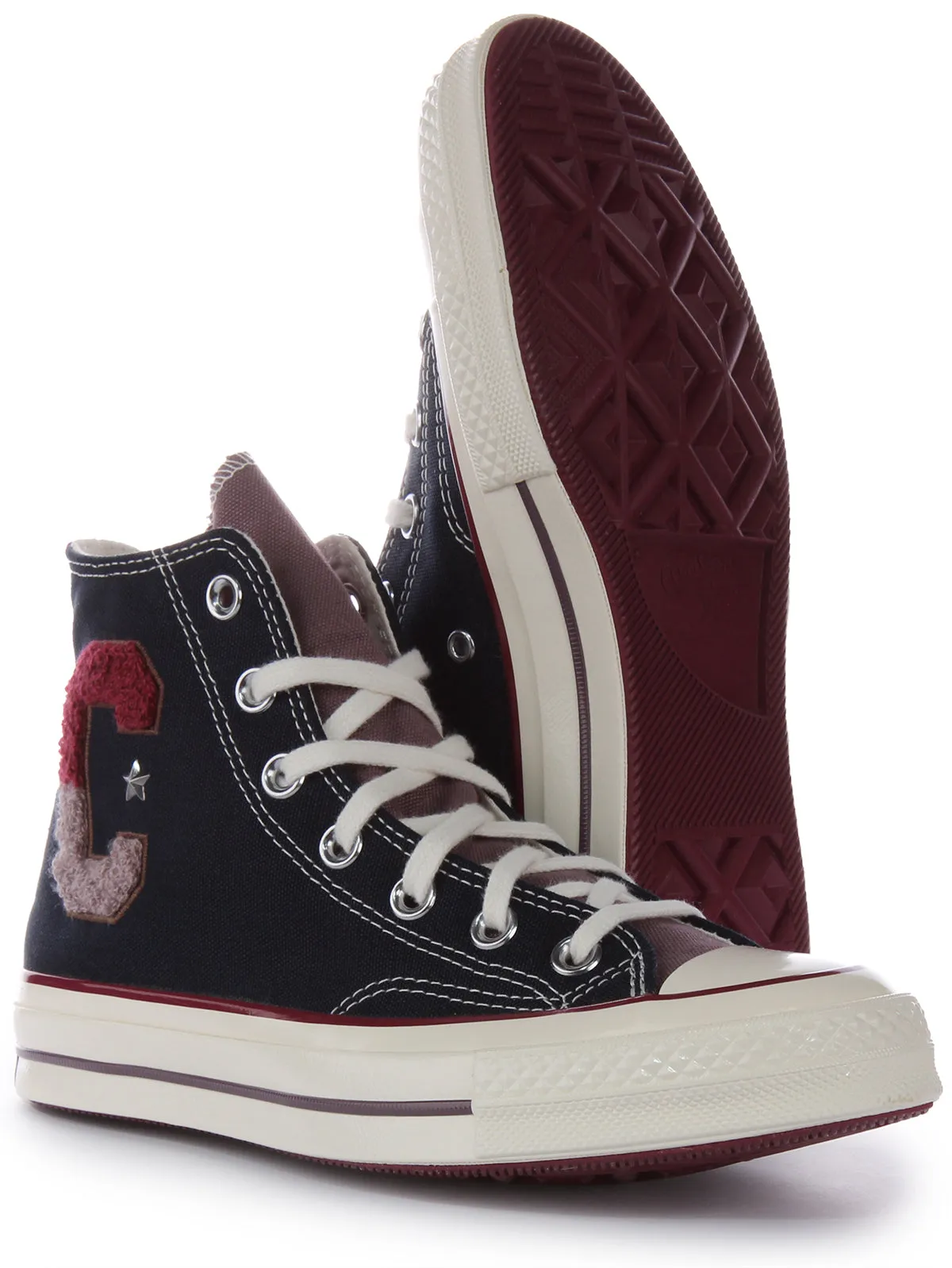Converse Chuck 70 A07980C Chaussures Converse en Marine Rouge avec Lettre C