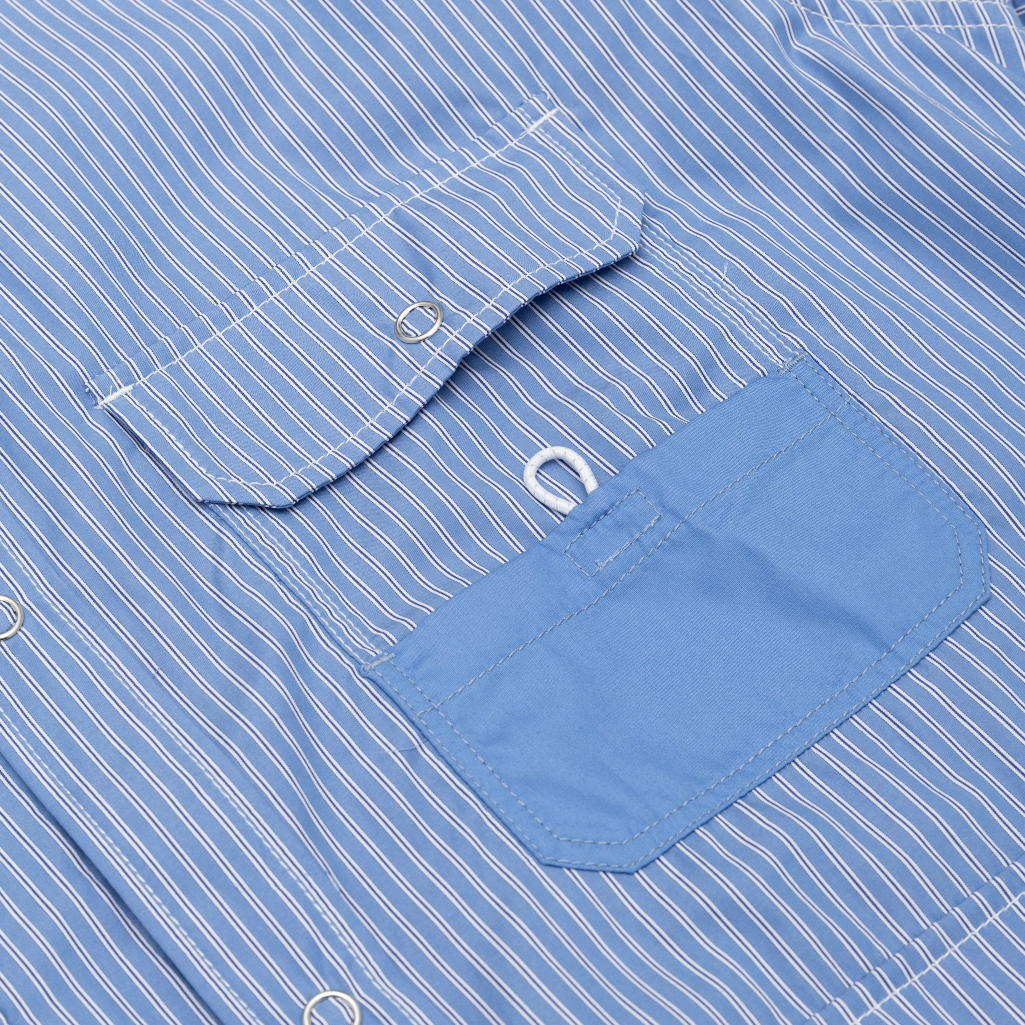 COTTON STRIPE MULTI POCKET L/S SHIRT