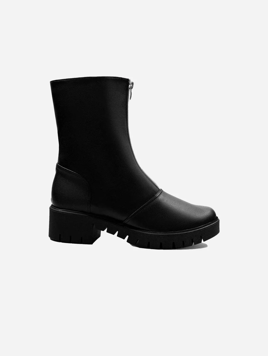 Bottes vegan en cuir de cactus Cyber Desserto® | Noir