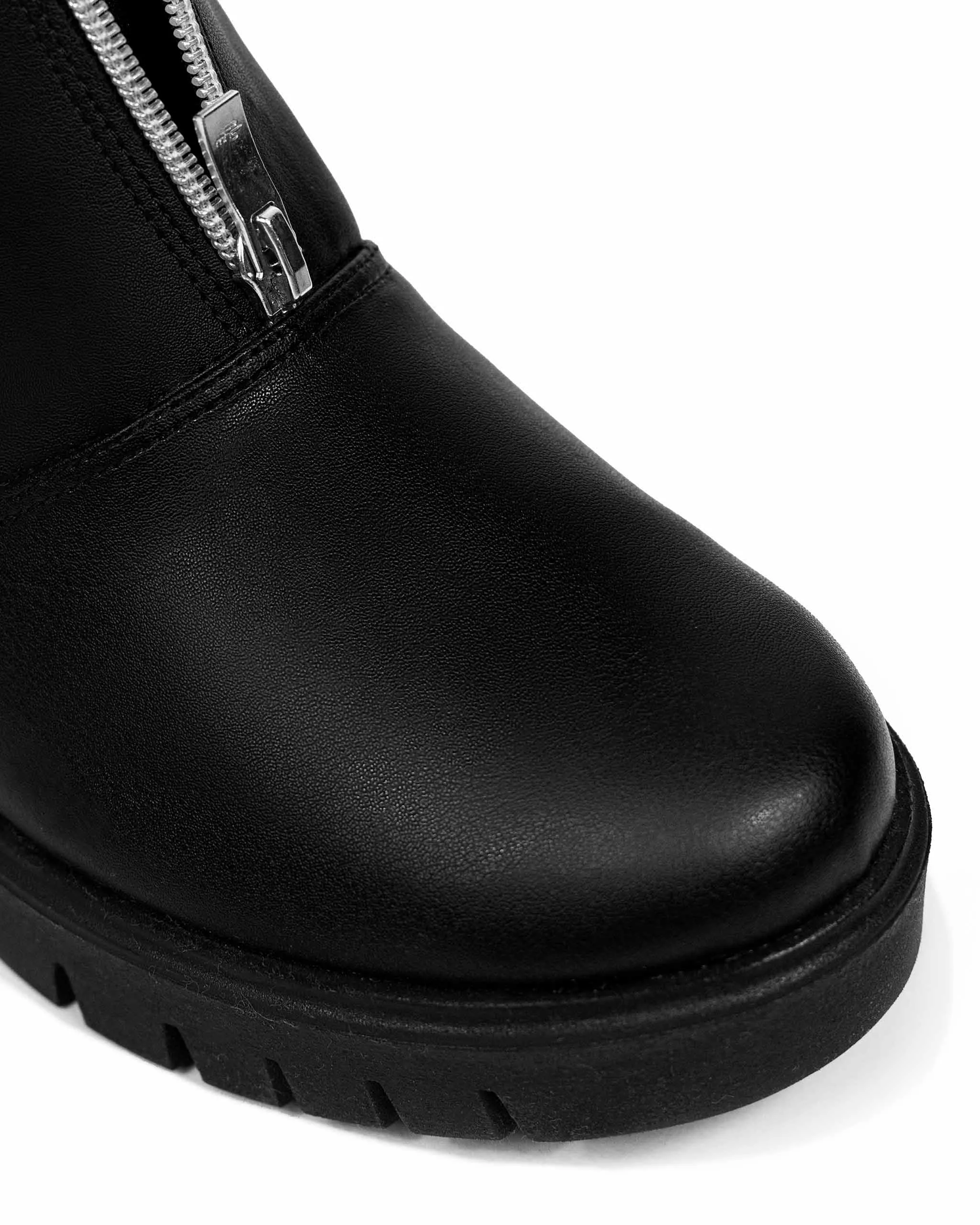 Bottes vegan en cuir de cactus Cyber Desserto® | Noir