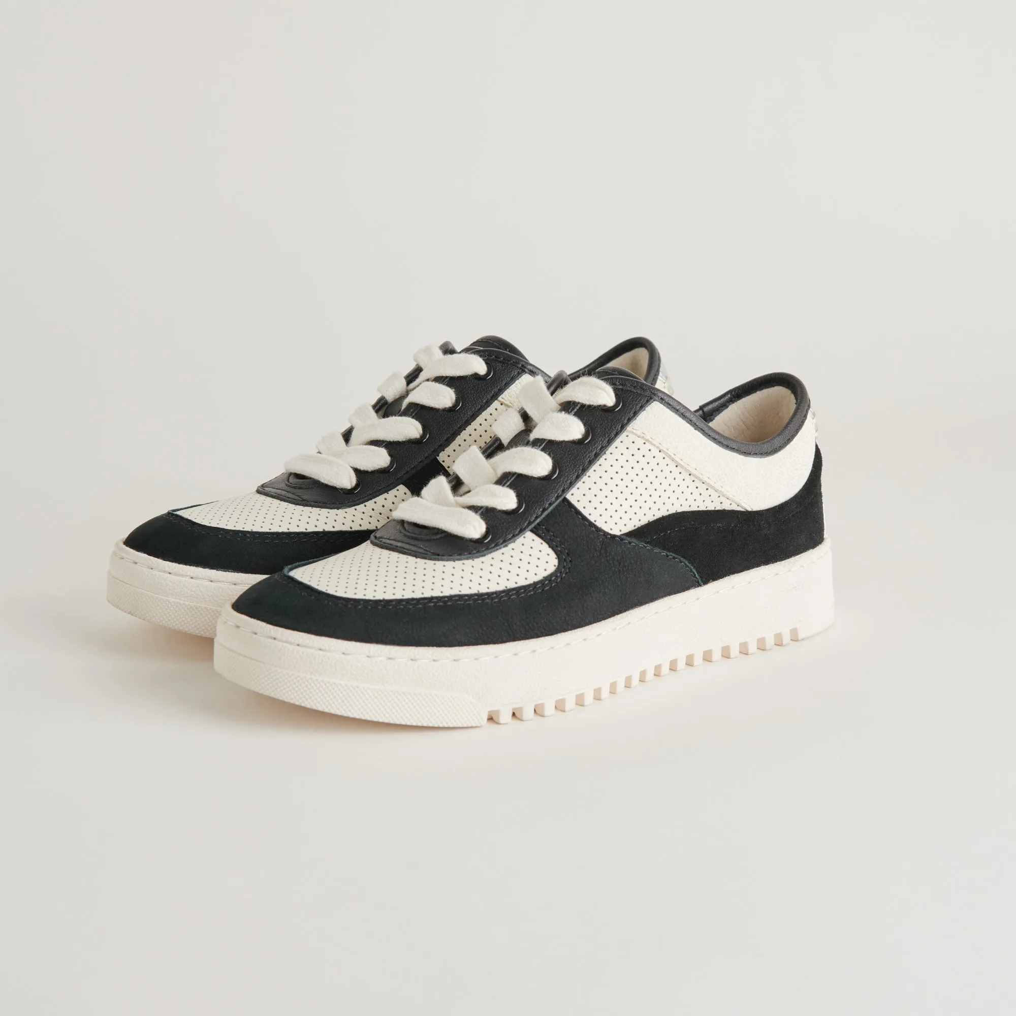CYRIL SNEAKERS NOIR BLANC CUIR