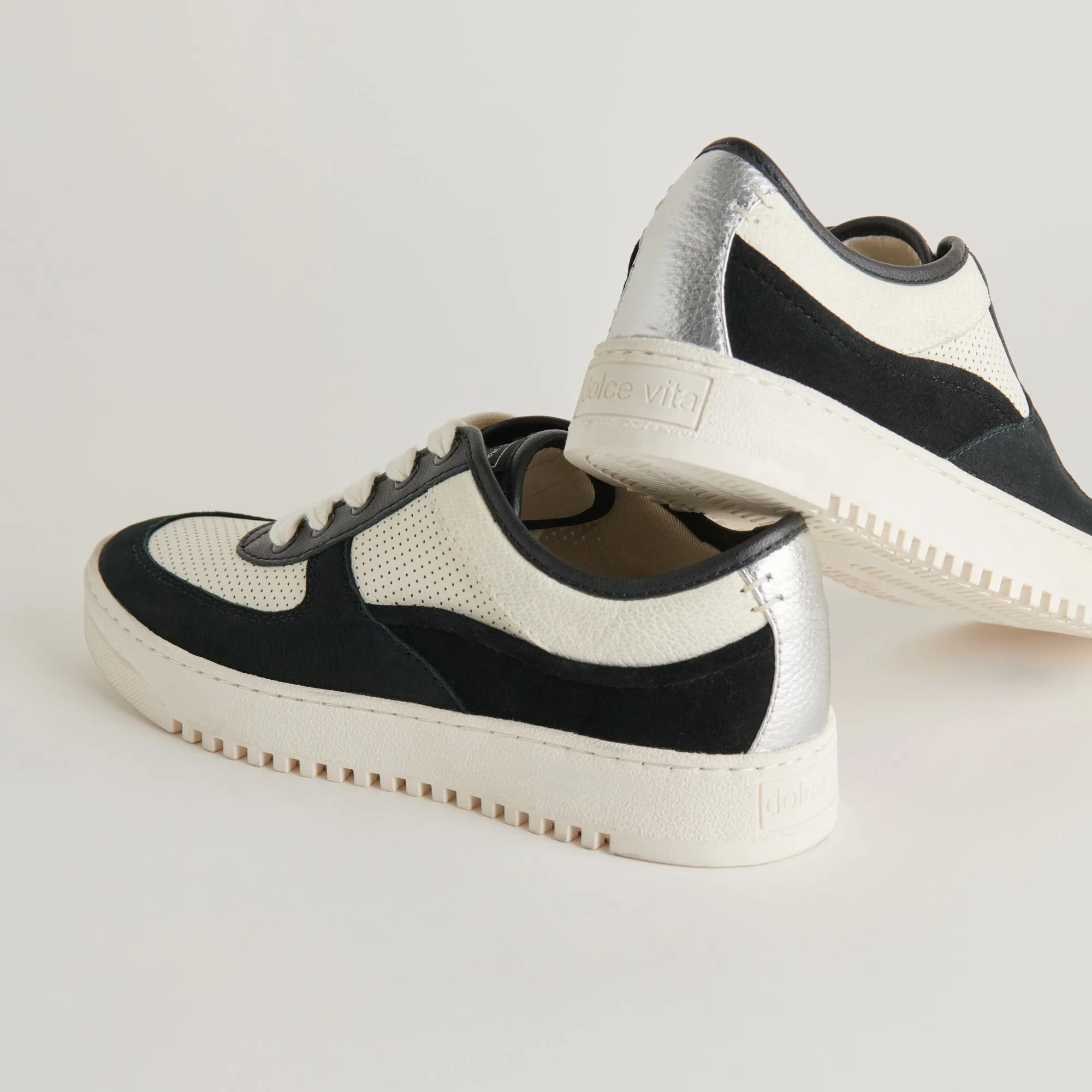 CYRIL SNEAKERS NOIR BLANC CUIR