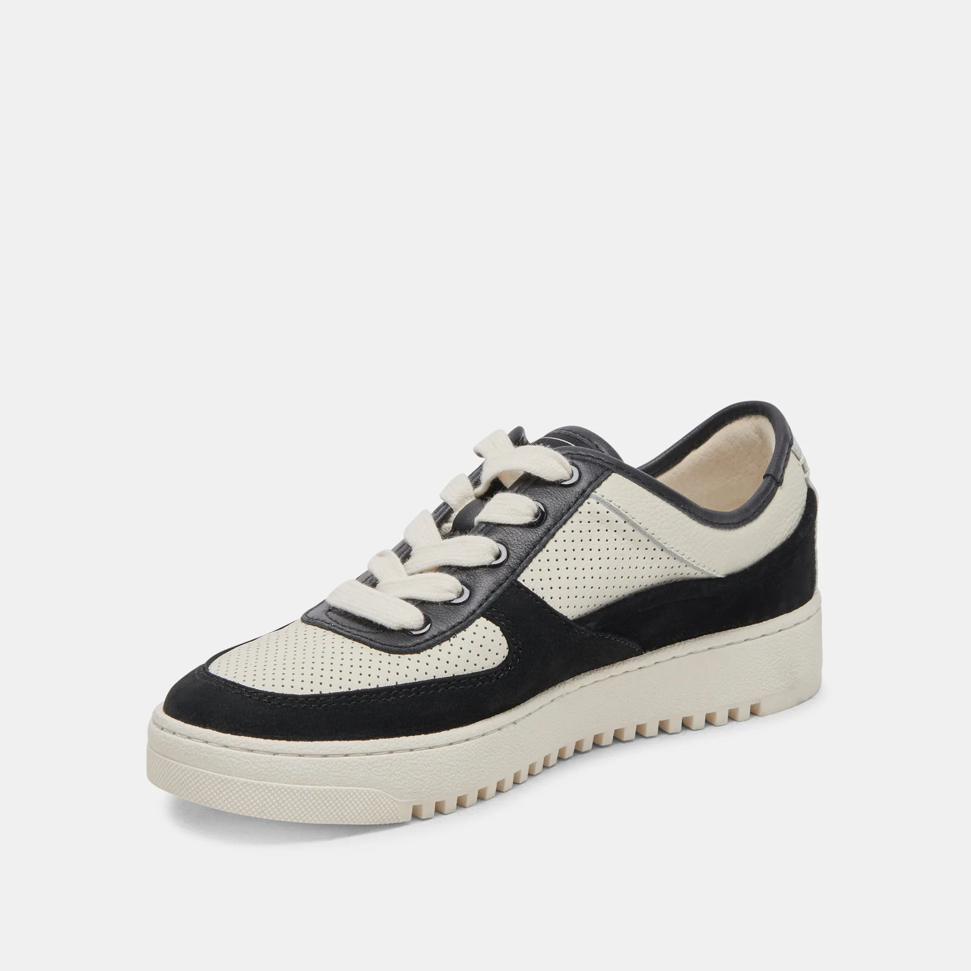 CYRIL SNEAKERS NOIR BLANC CUIR