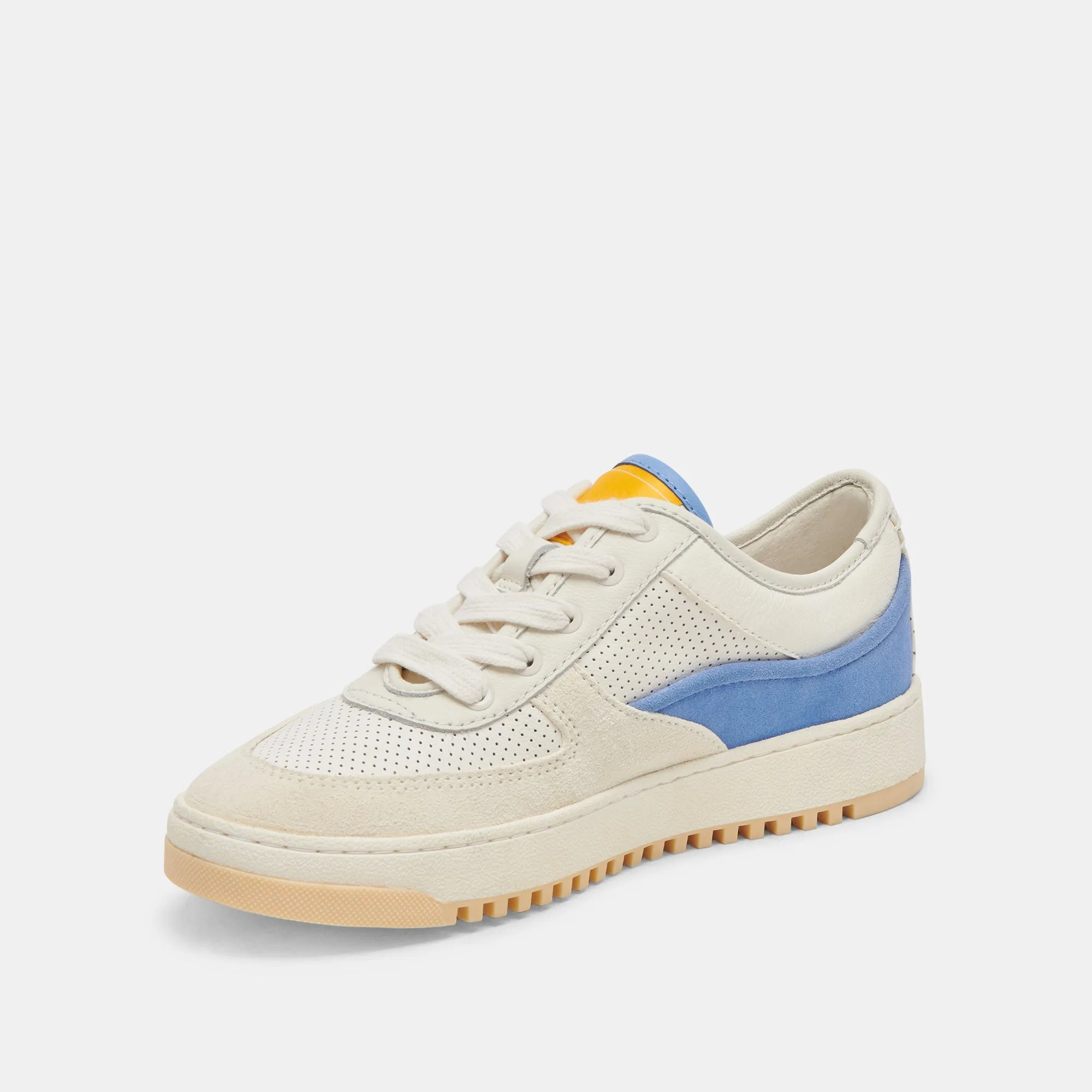 CYRIL SNEAKERS BLEU MULTI CUIR