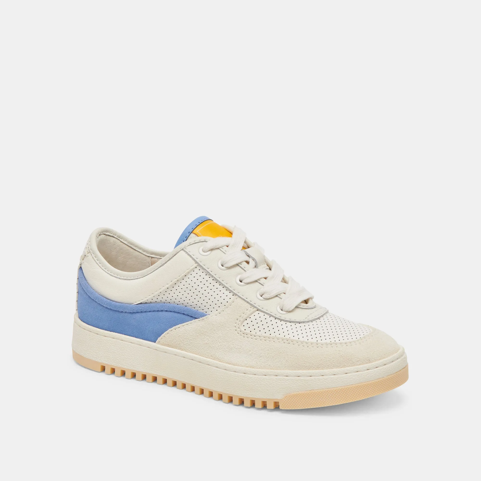 CYRIL SNEAKERS BLEU MULTI CUIR