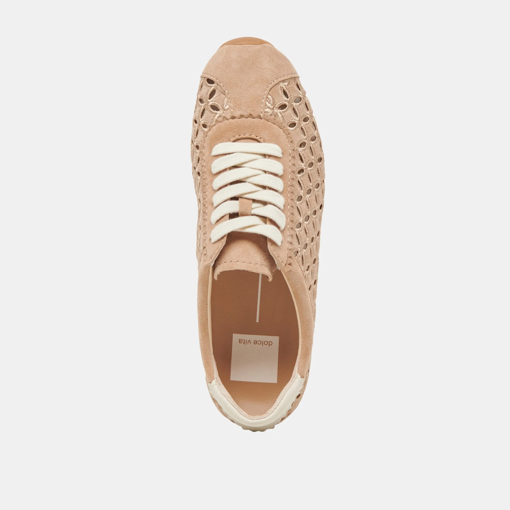 DANIE EYELET SNEAKERS PERF Daim Camel