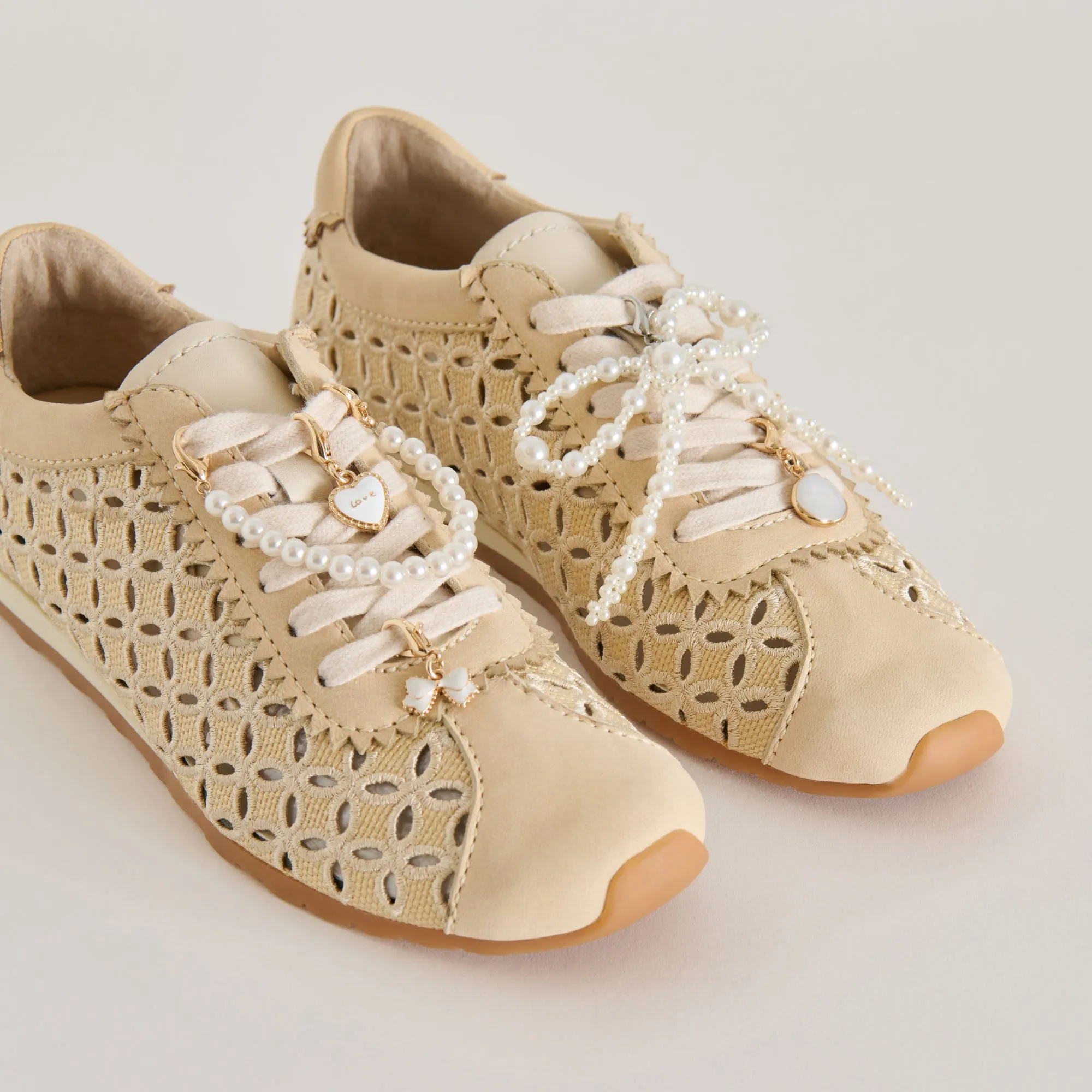 DANIE SNEAKERS LOT NATUREL RAFFIA   CHARME PERLE