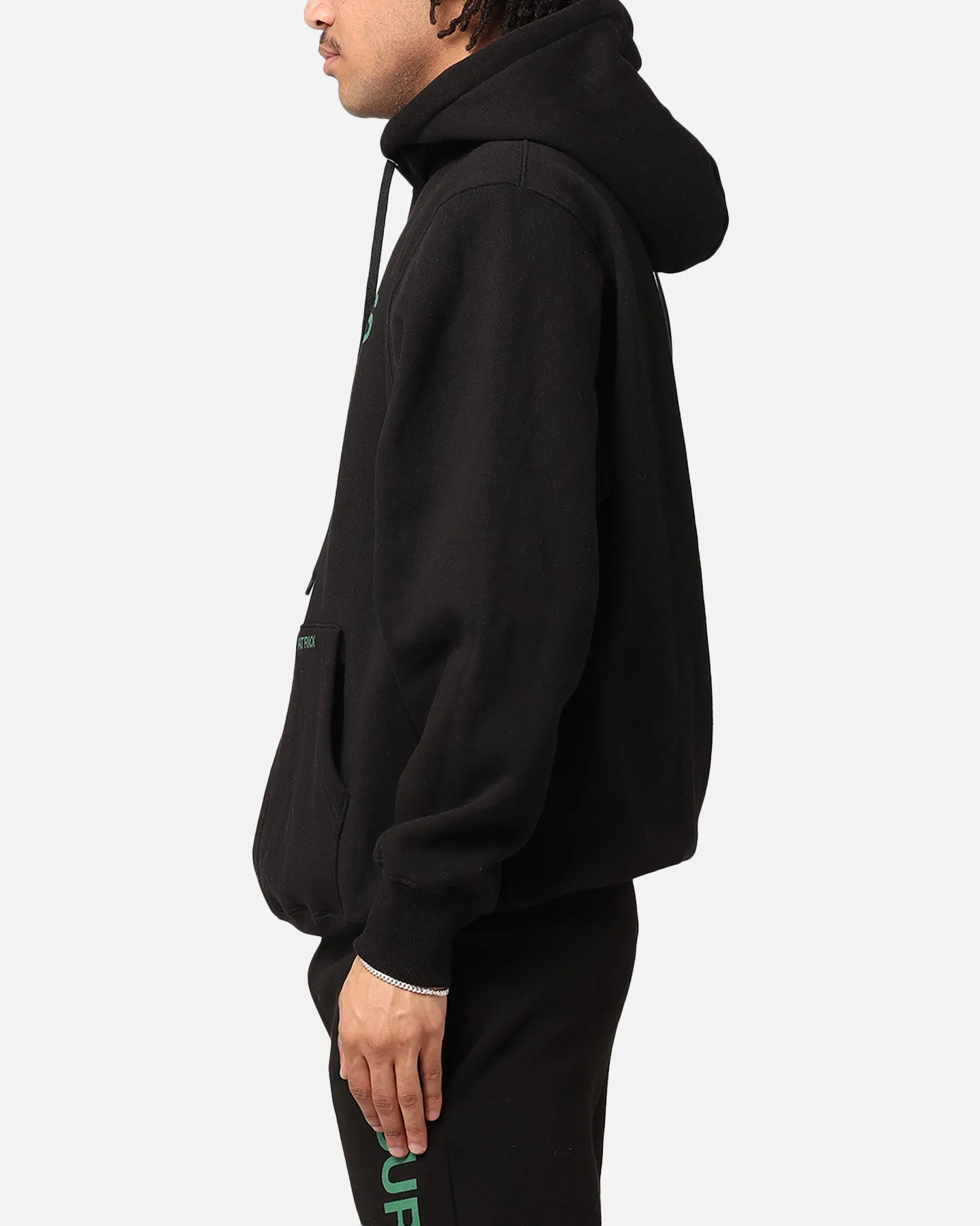 Daniel Patrick Sweat à capuche avec logo surplus Noir/Vert chasseur