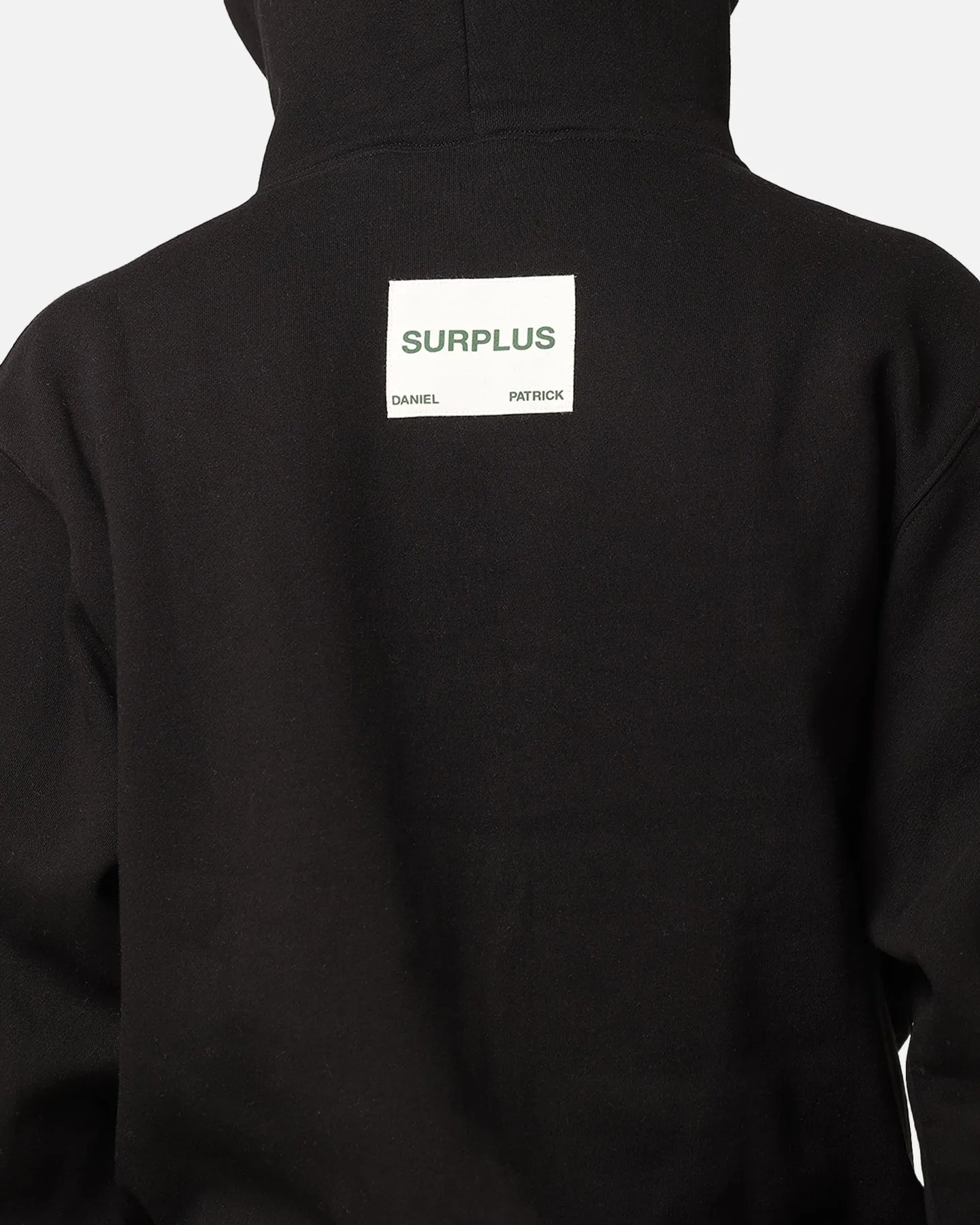 Daniel Patrick Sweat à capuche avec logo surplus Noir/Vert chasseur