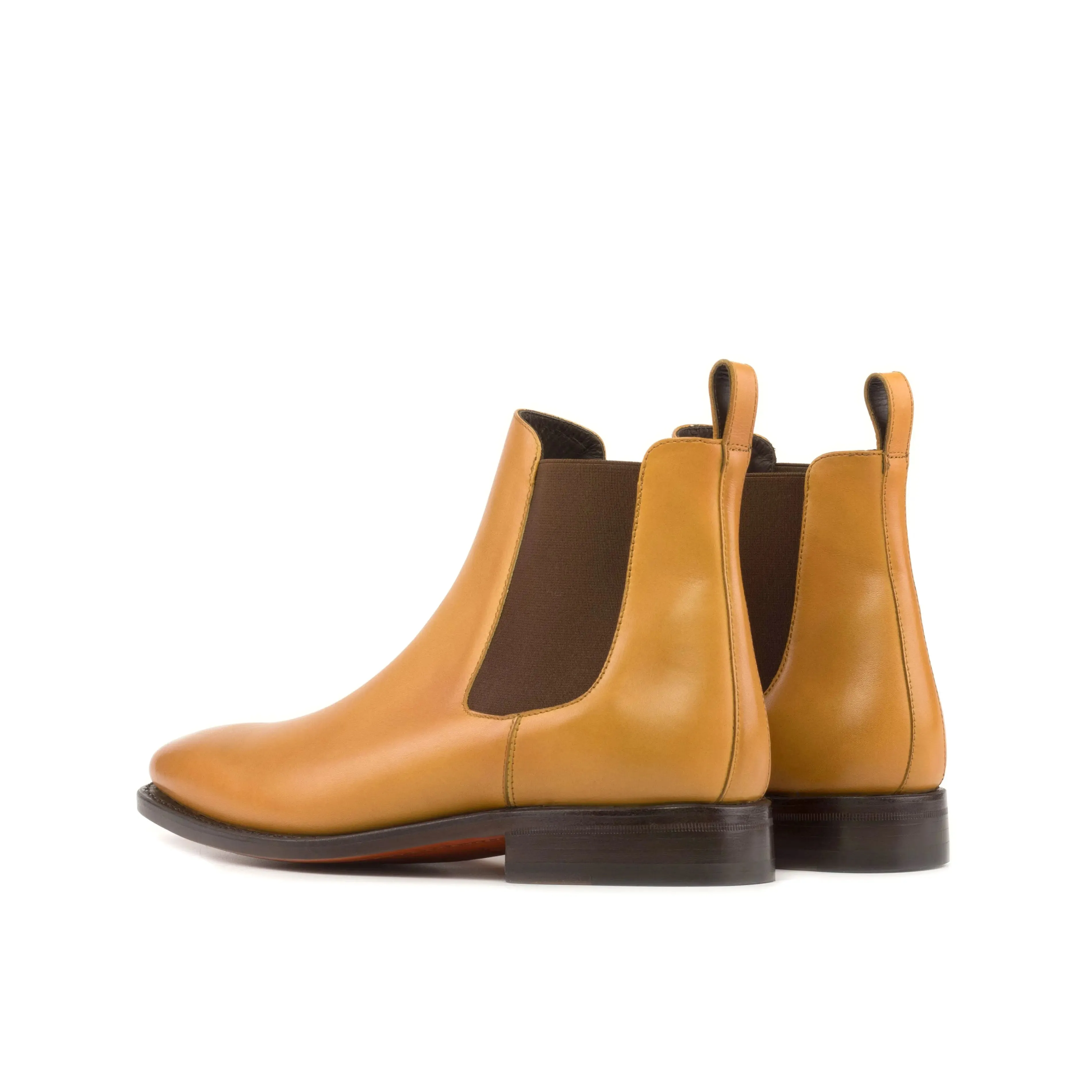 Bottes Chelsea pour Hommes Dapperfam Shoes DapperFam Monza en Orange