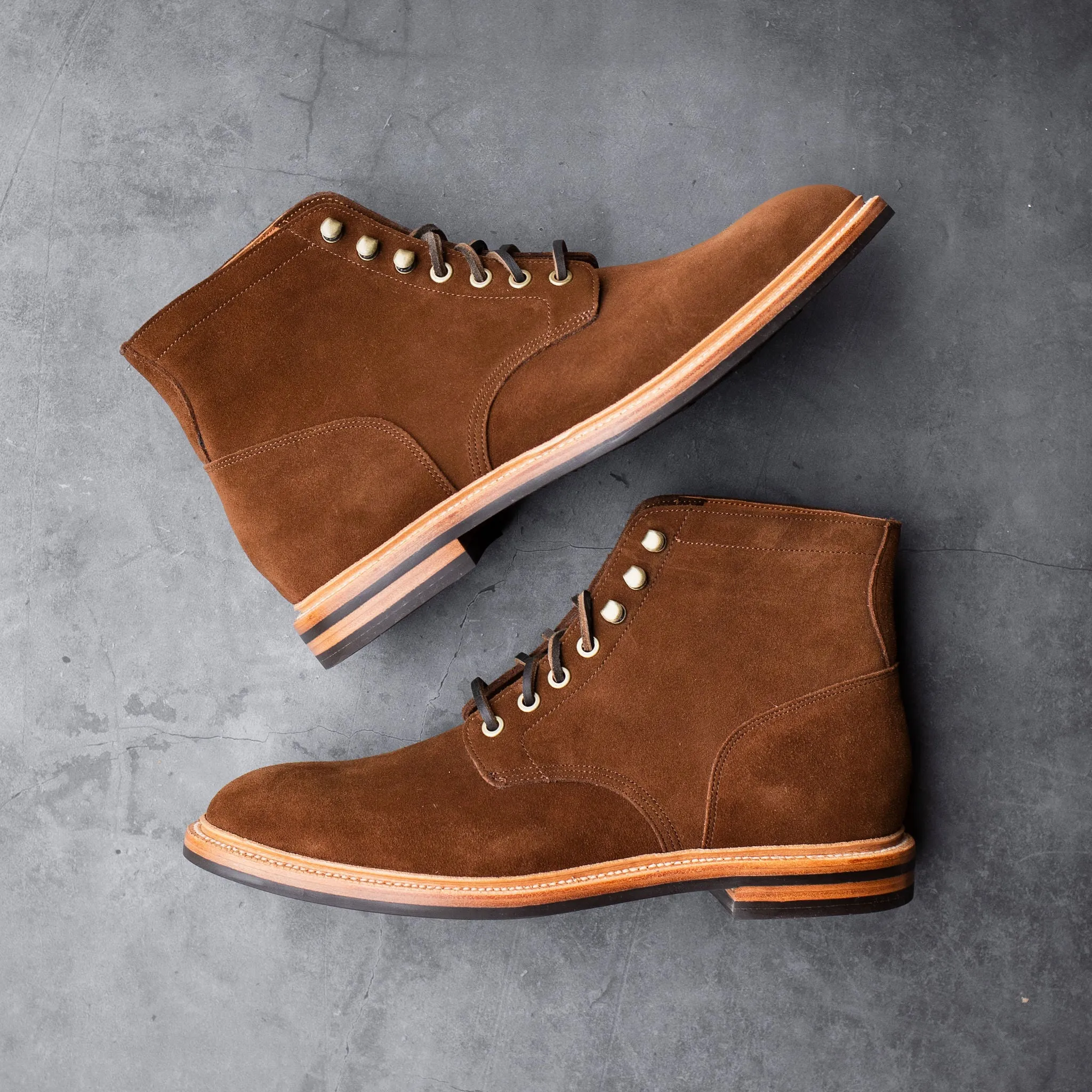 Bottes Diesel en daim bourbon