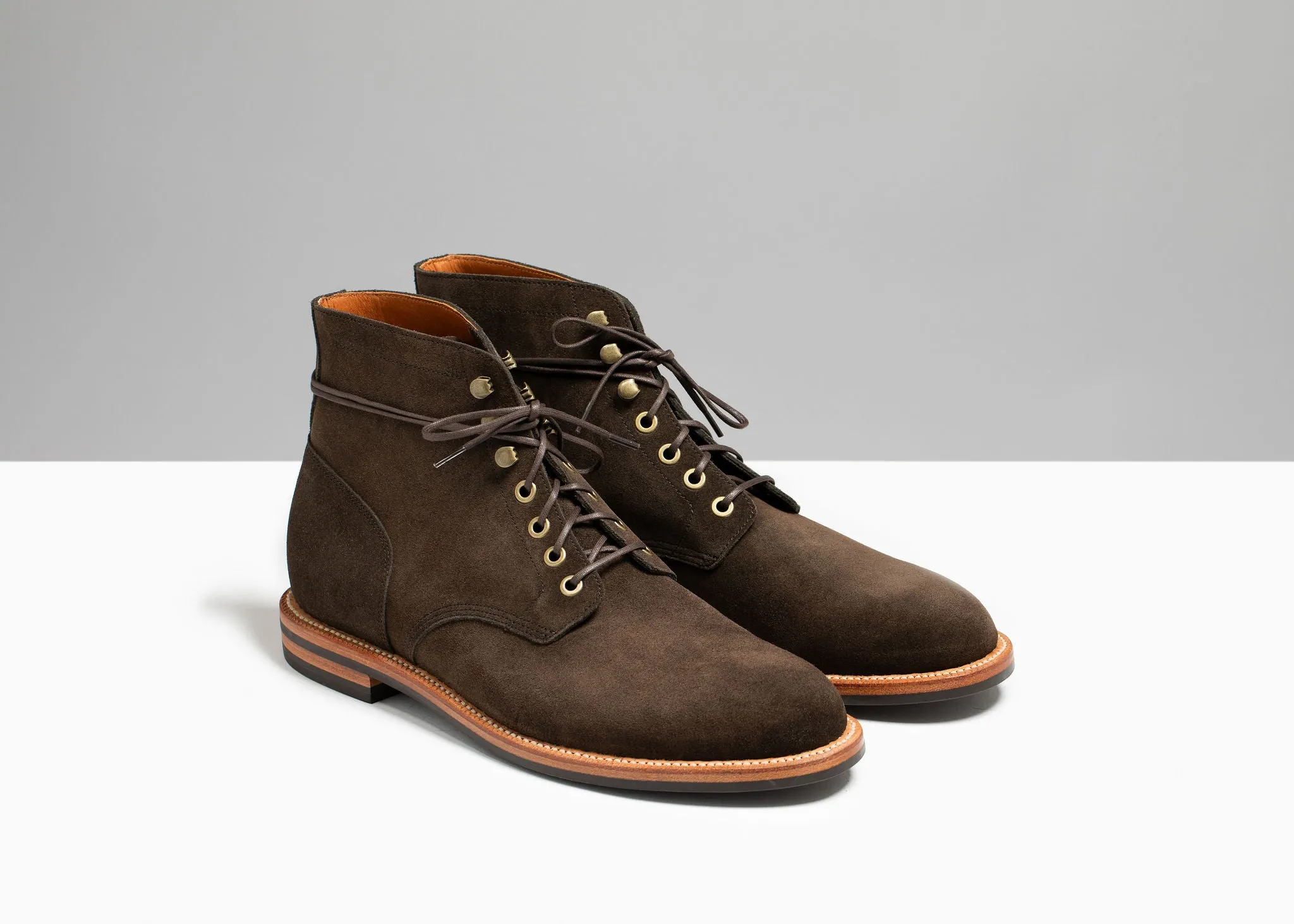 Bottes Diesel en daim vert-de-gris