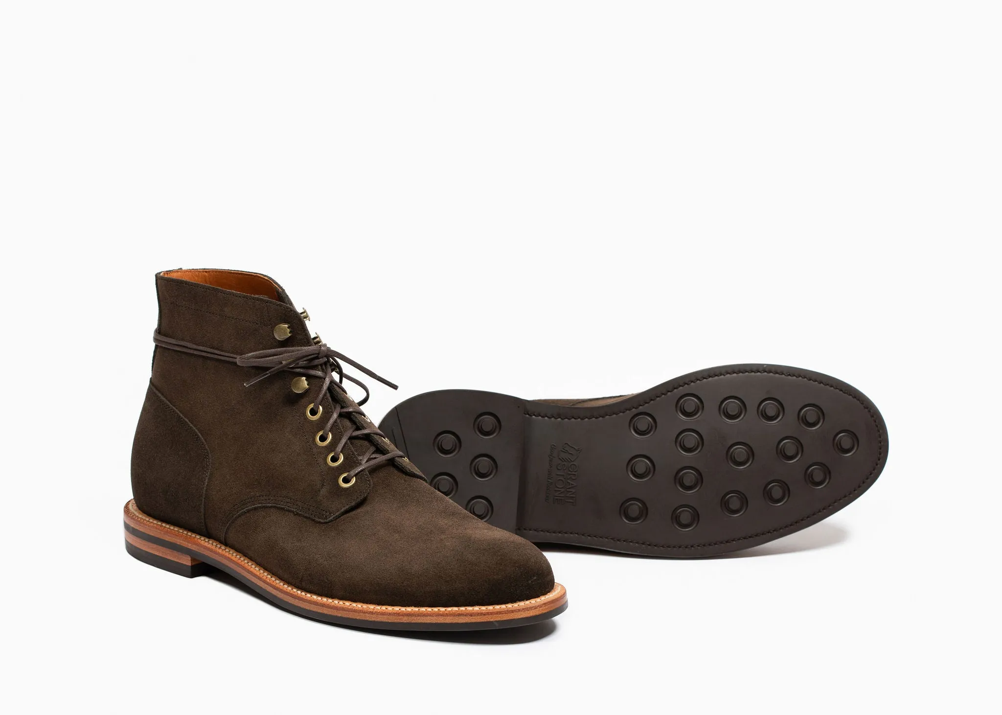 Bottes Diesel en daim vert-de-gris