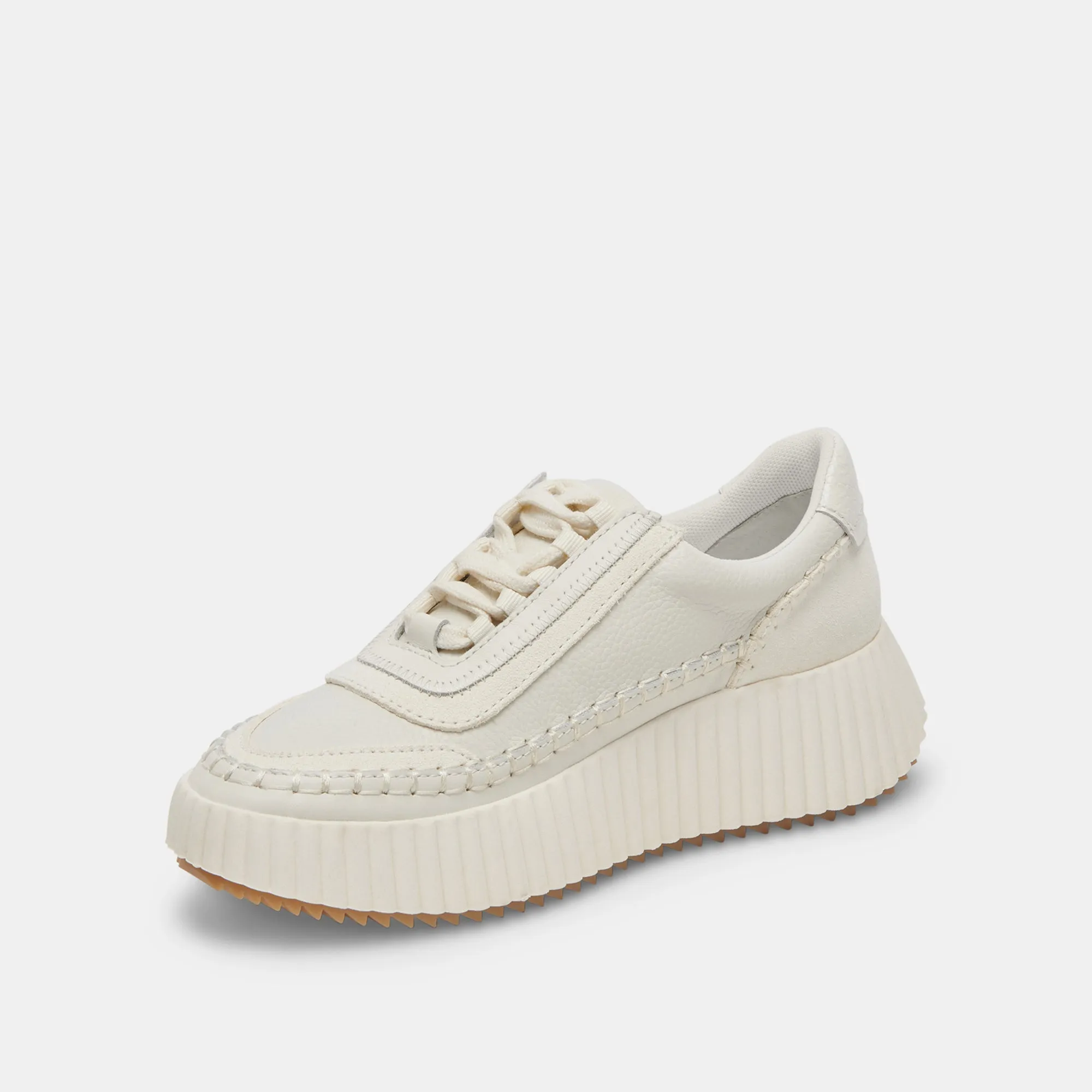 DOLEN SNEAKERS CUIR BLANC