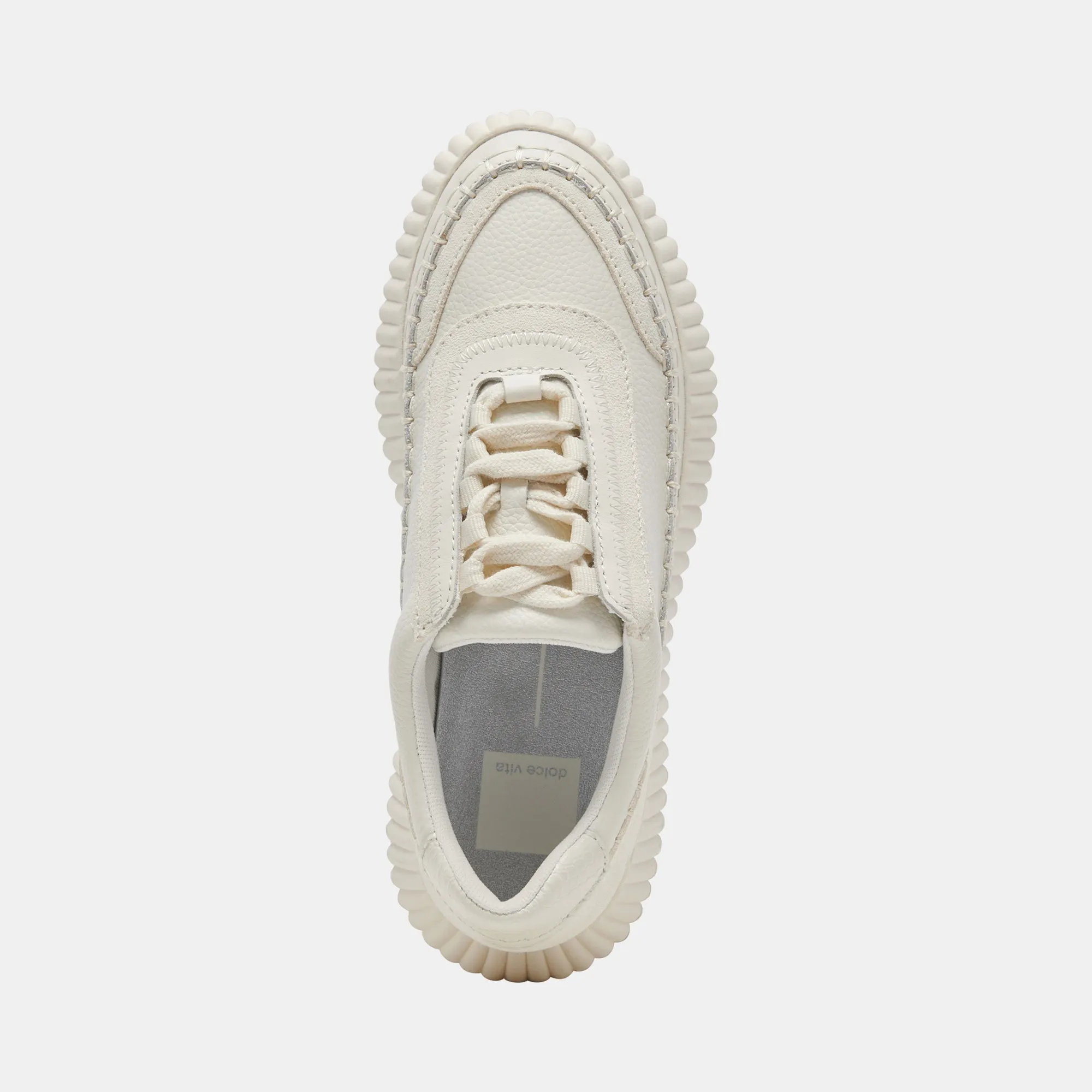 DOLEN SNEAKERS CUIR BLANC