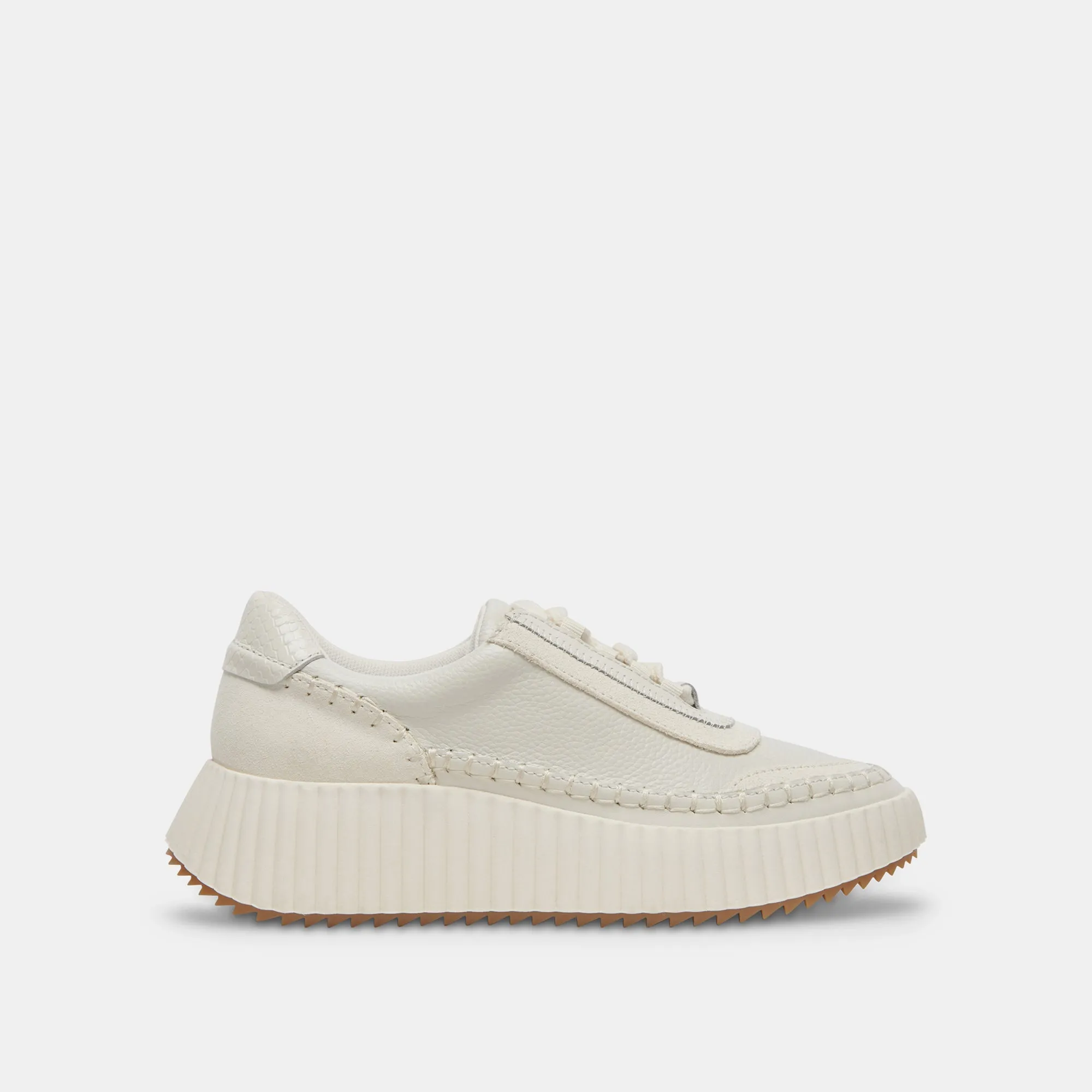 DOLEN SNEAKERS CUIR BLANC