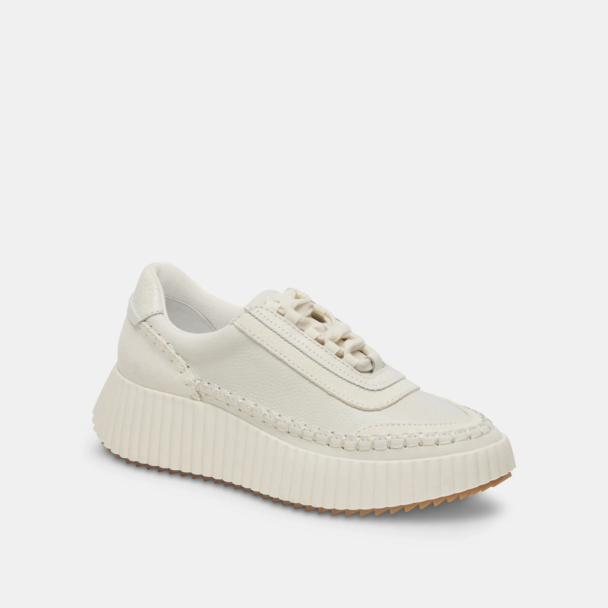 DOLEN SNEAKERS CUIR BLANC