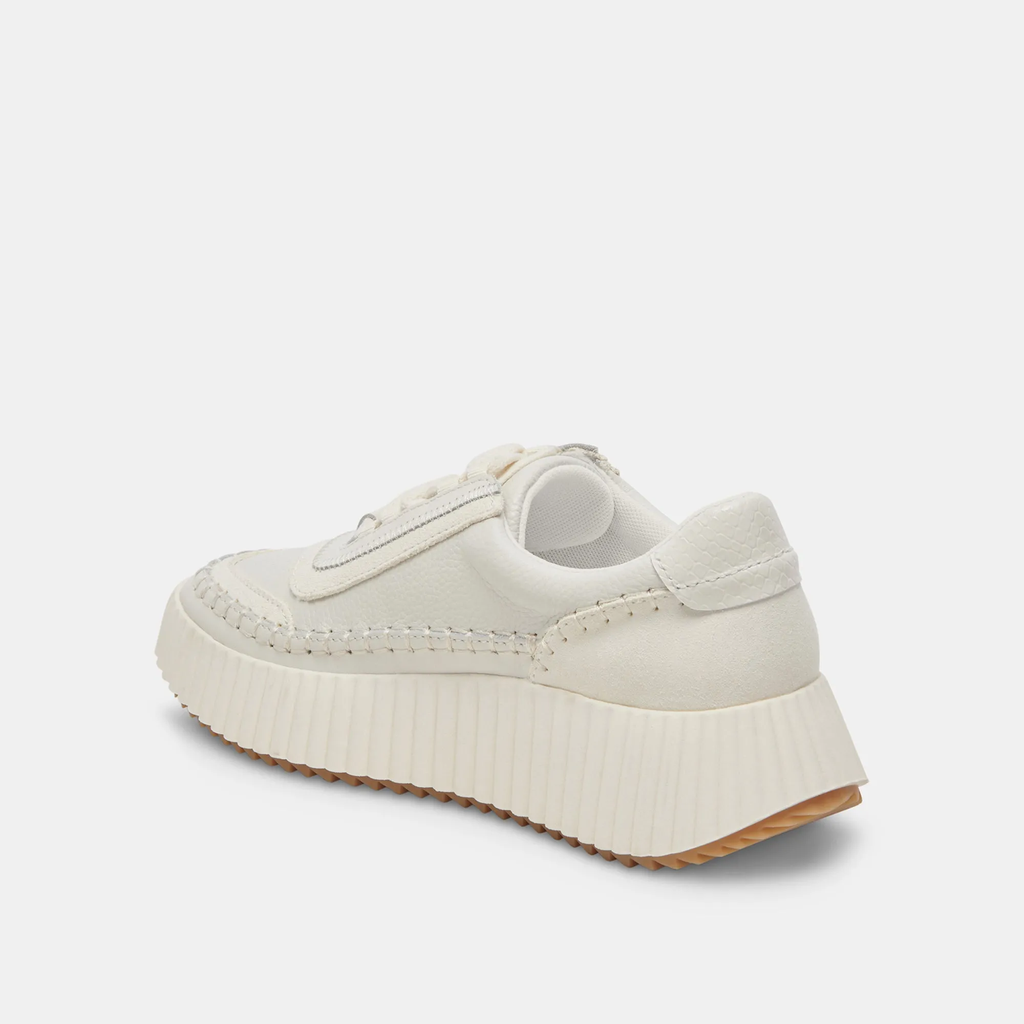 DOLEN SNEAKERS CUIR BLANC