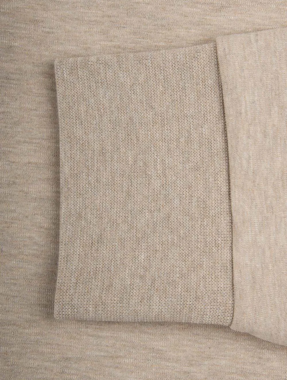 Pull à capuche double-tricot avec fermeture éclair beige