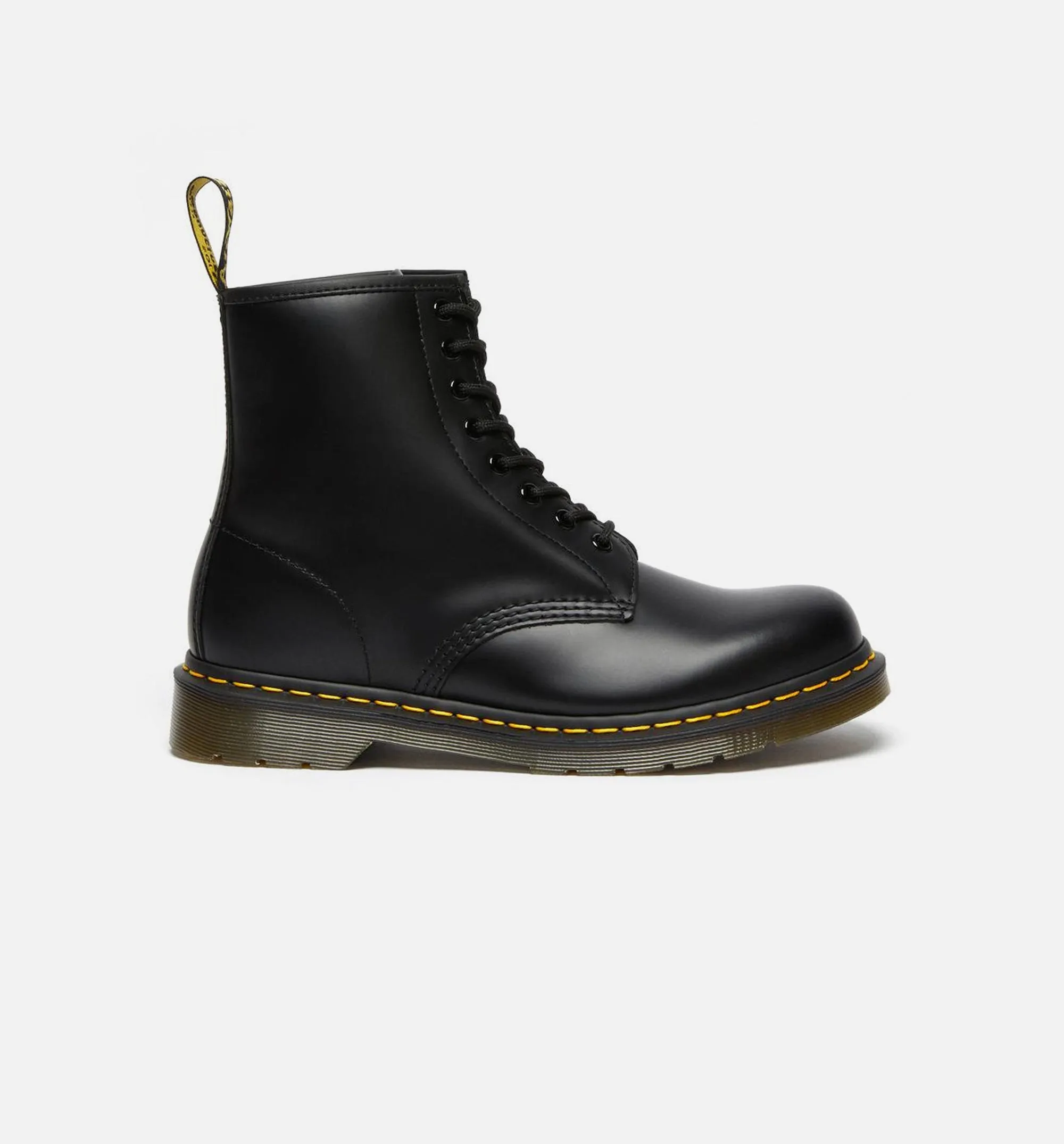 Dr Martens Bottes 1460 en cuir lisse à lacets pour homme - Noir
