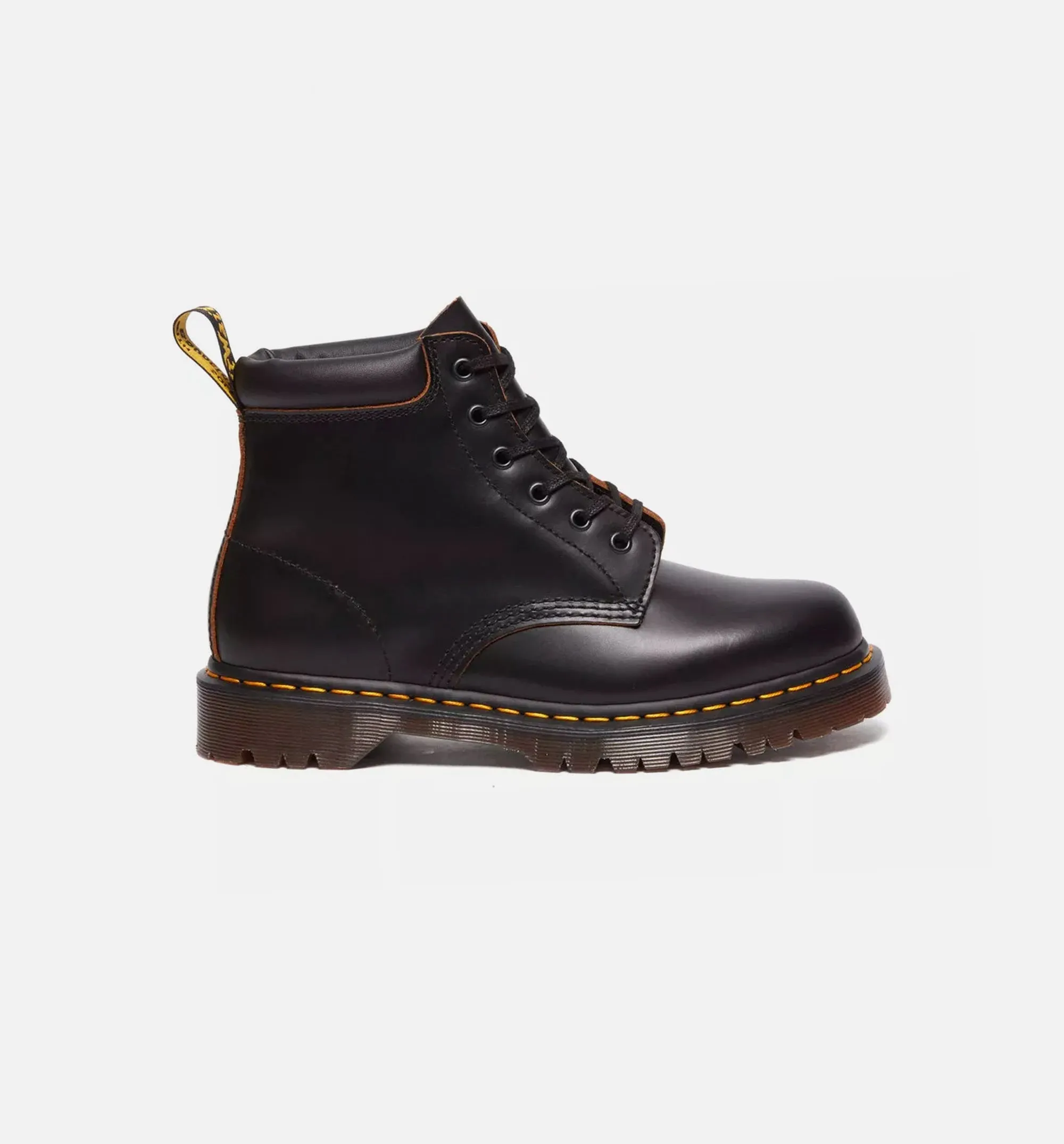 Dr Martens Chaussures 939 Vintage Cuir Lisse Bottes de Randonnée Homme - Noir
