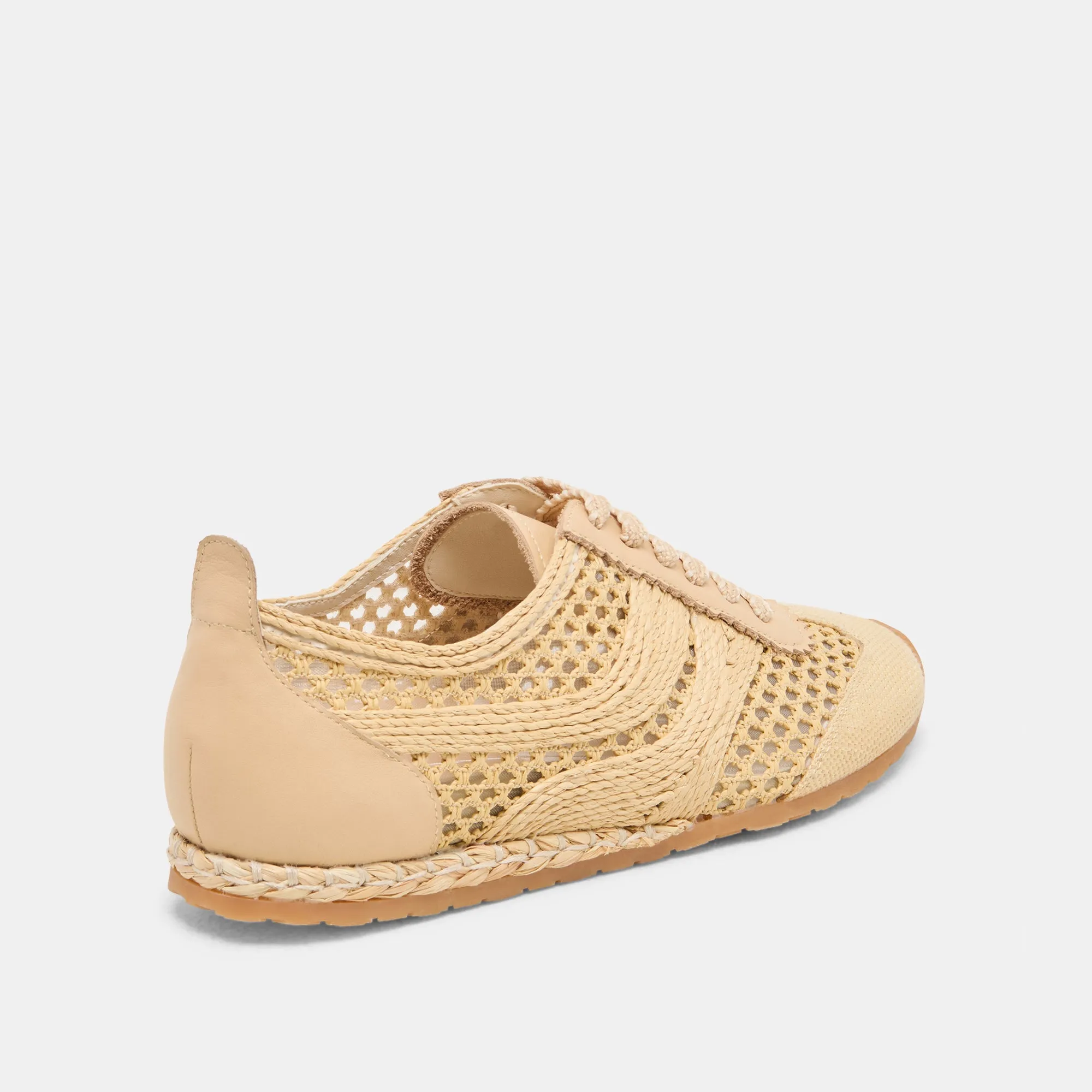 DREAM SNEAKERS LT NATURAL TISSÉ RAFFIA