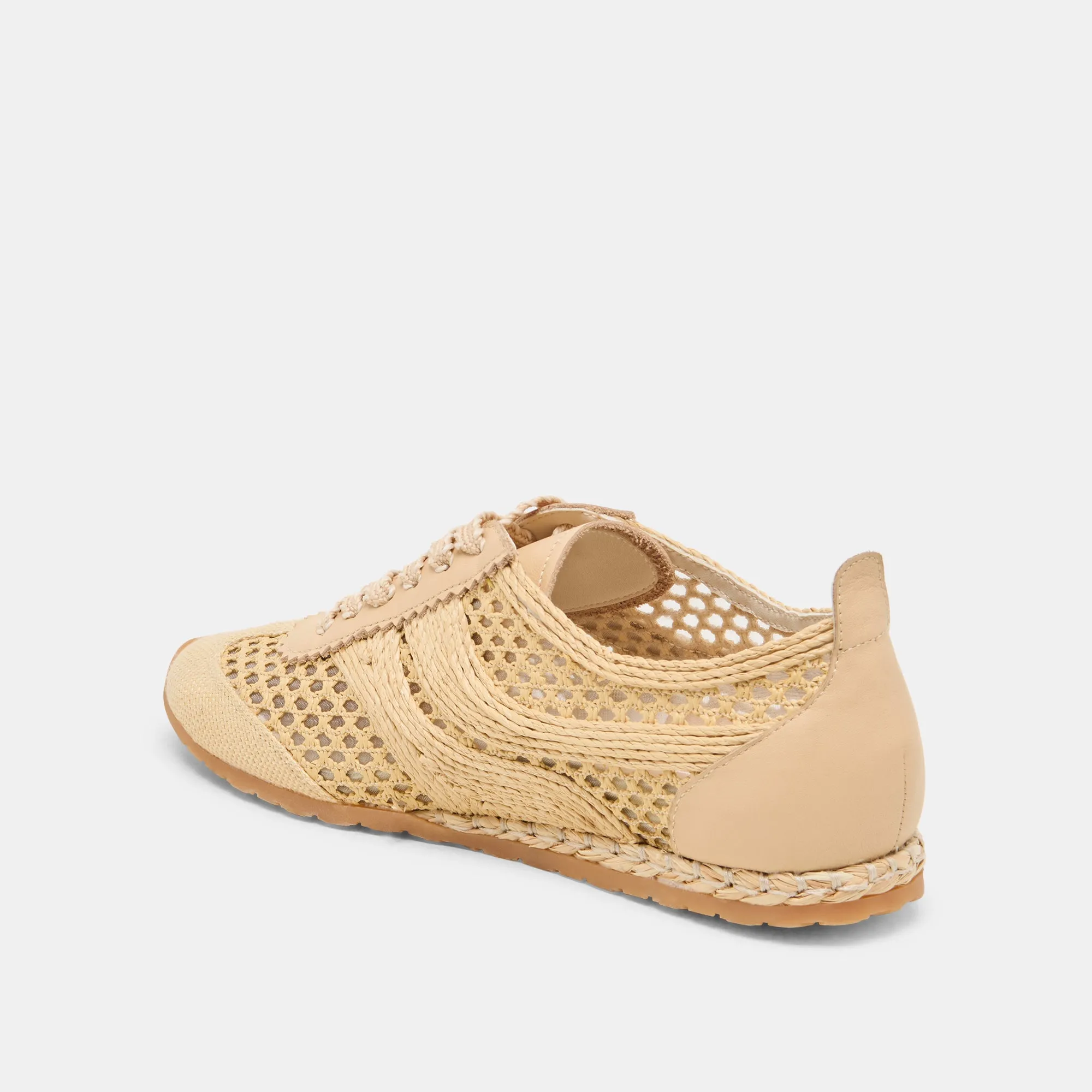 DREAM SNEAKERS LT NATURAL TISSÉ RAFFIA