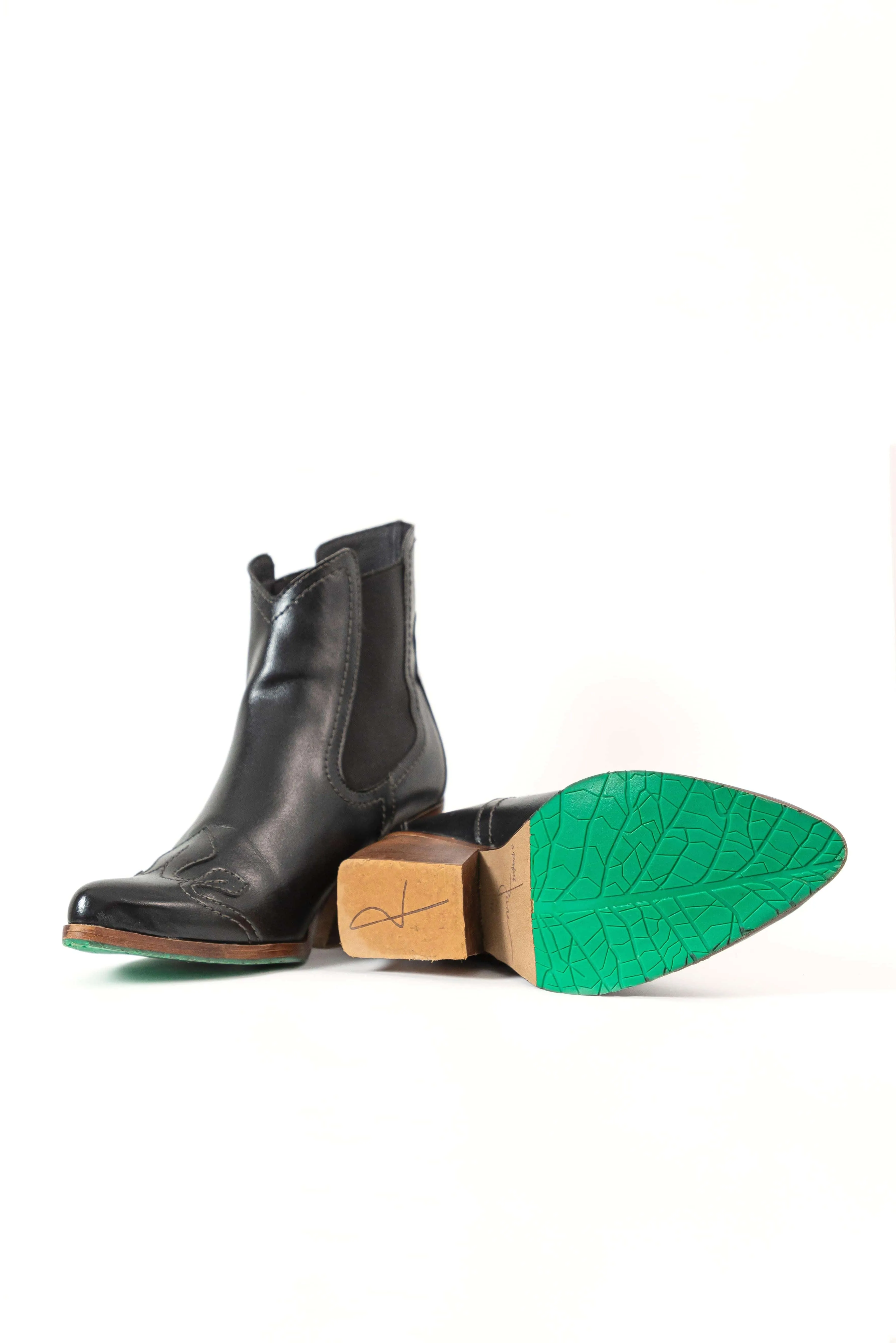 Bottes Chelsea Cowboy en Similicuir Végan Apple Duke | Noir