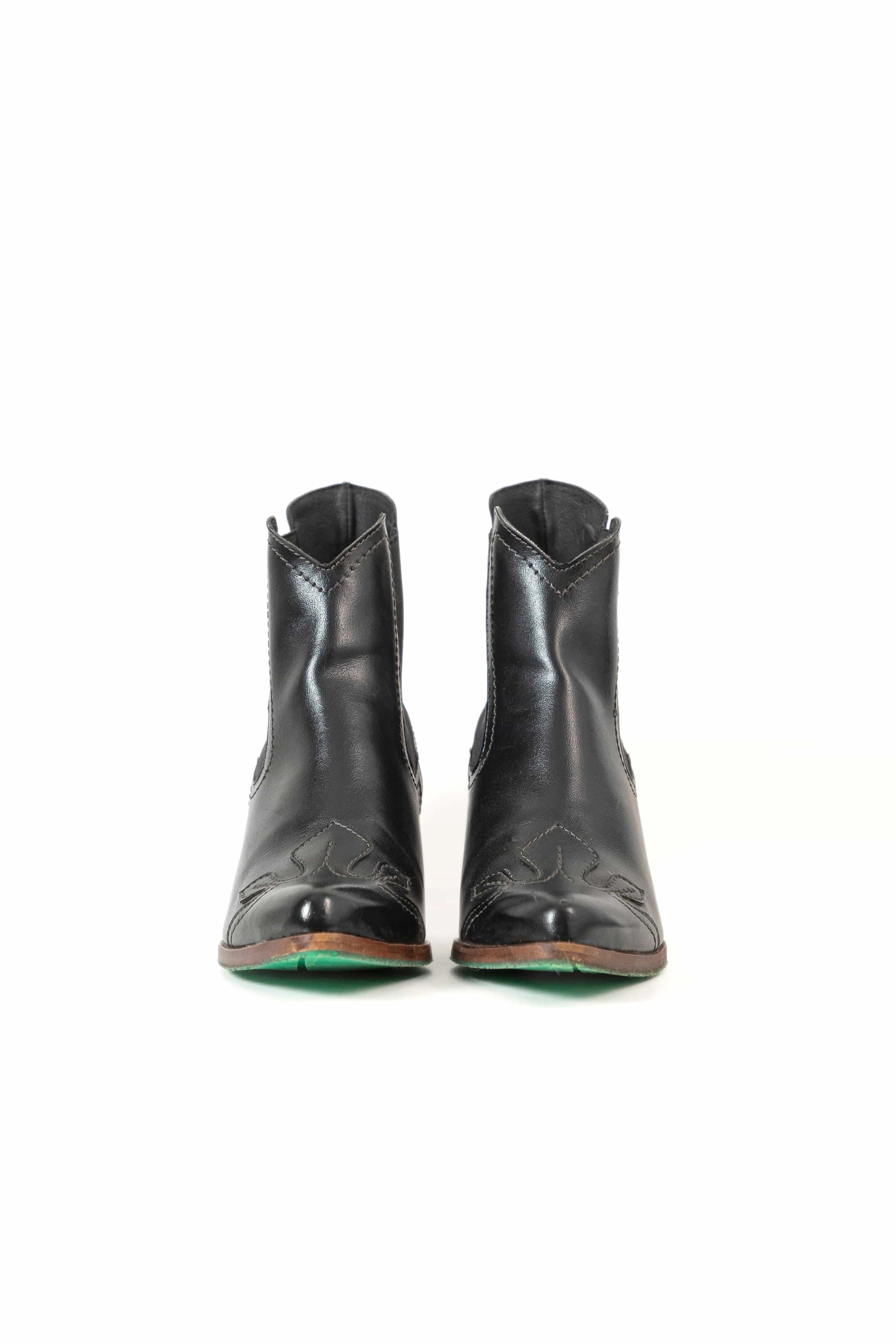Bottes Chelsea Cowboy en Similicuir Végan Apple Duke | Noir