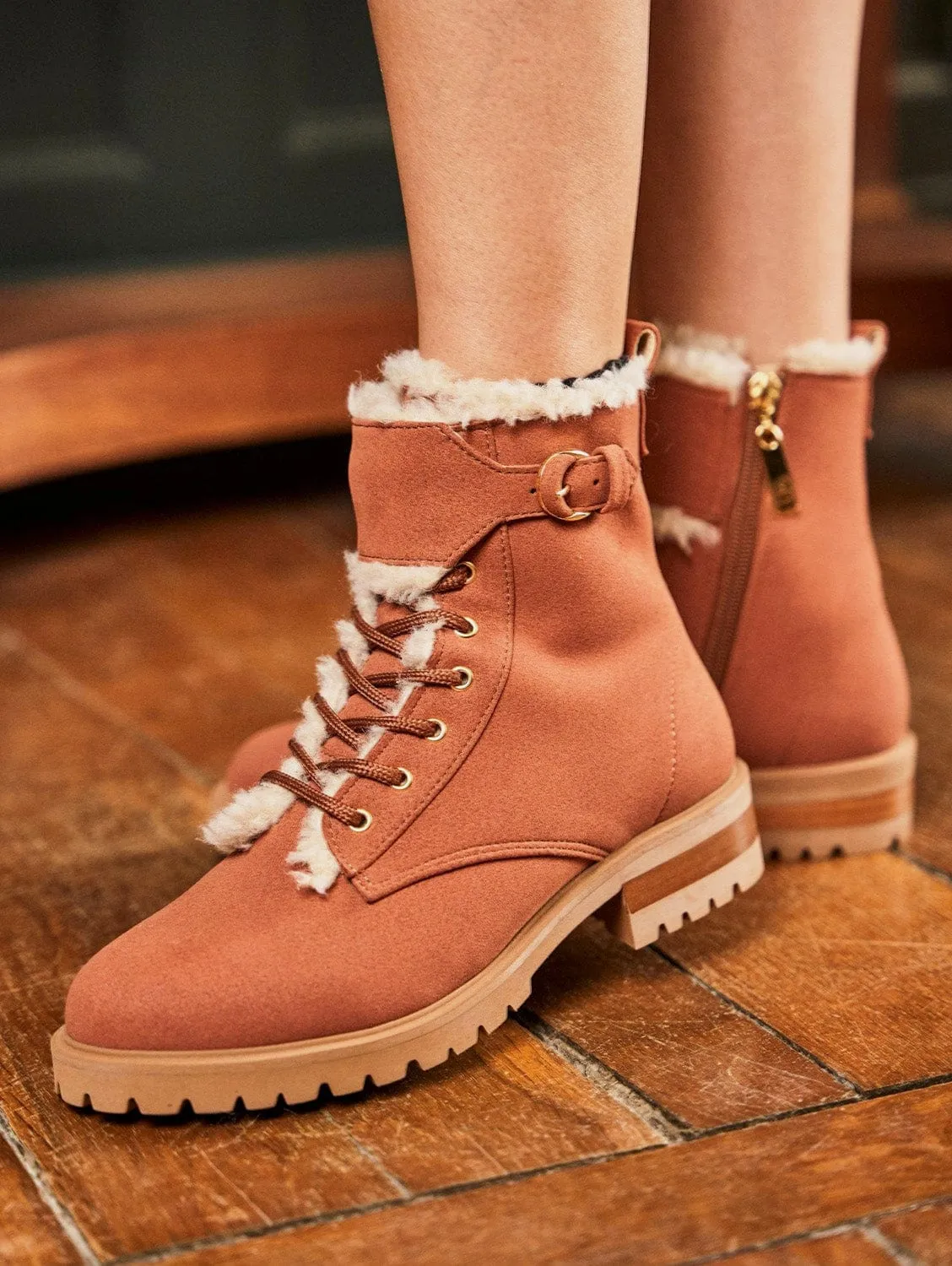 Bottes en simili-cuir vegan recyclé Durham | Expresso