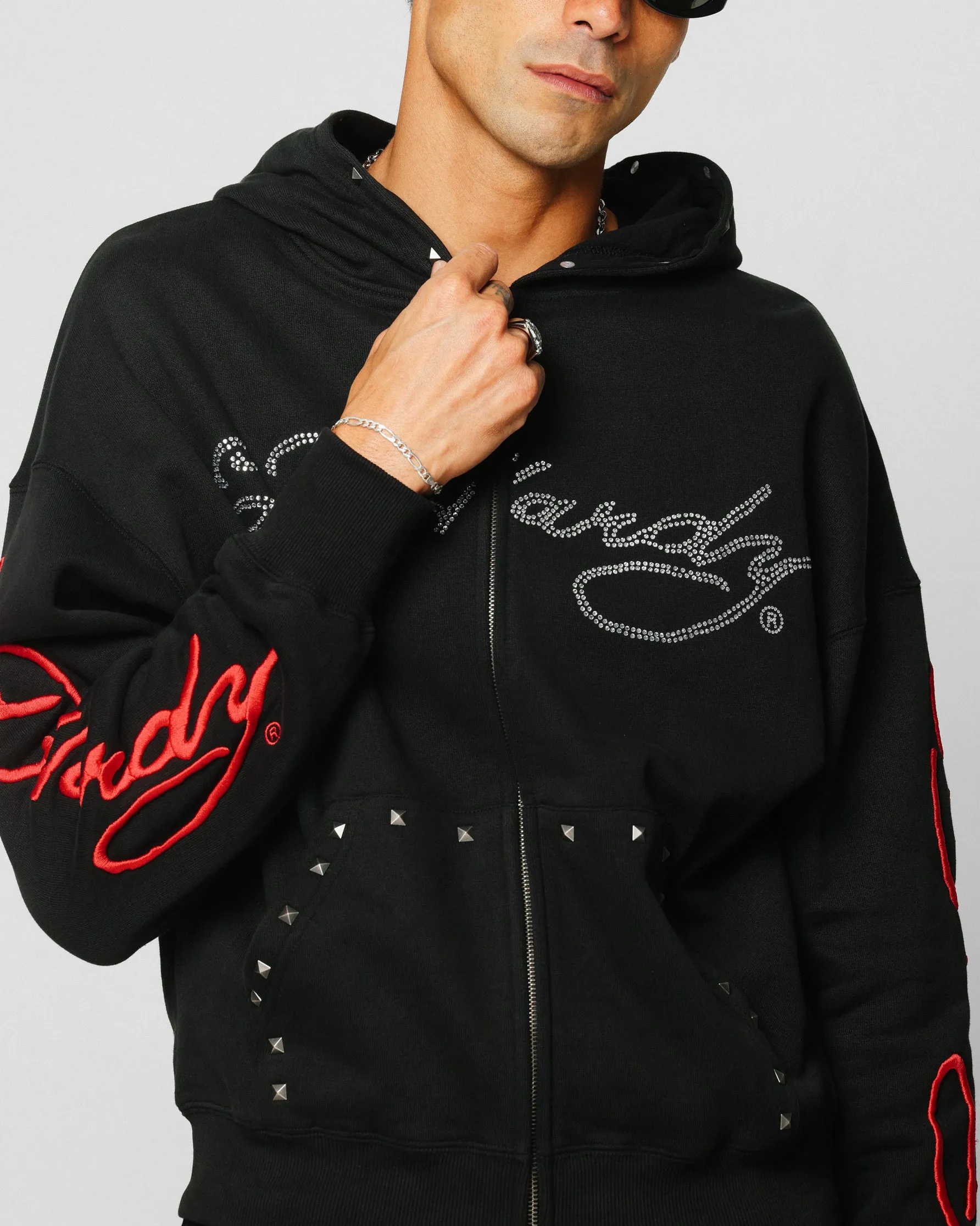 Ed Hardy Sweat à capuche noir