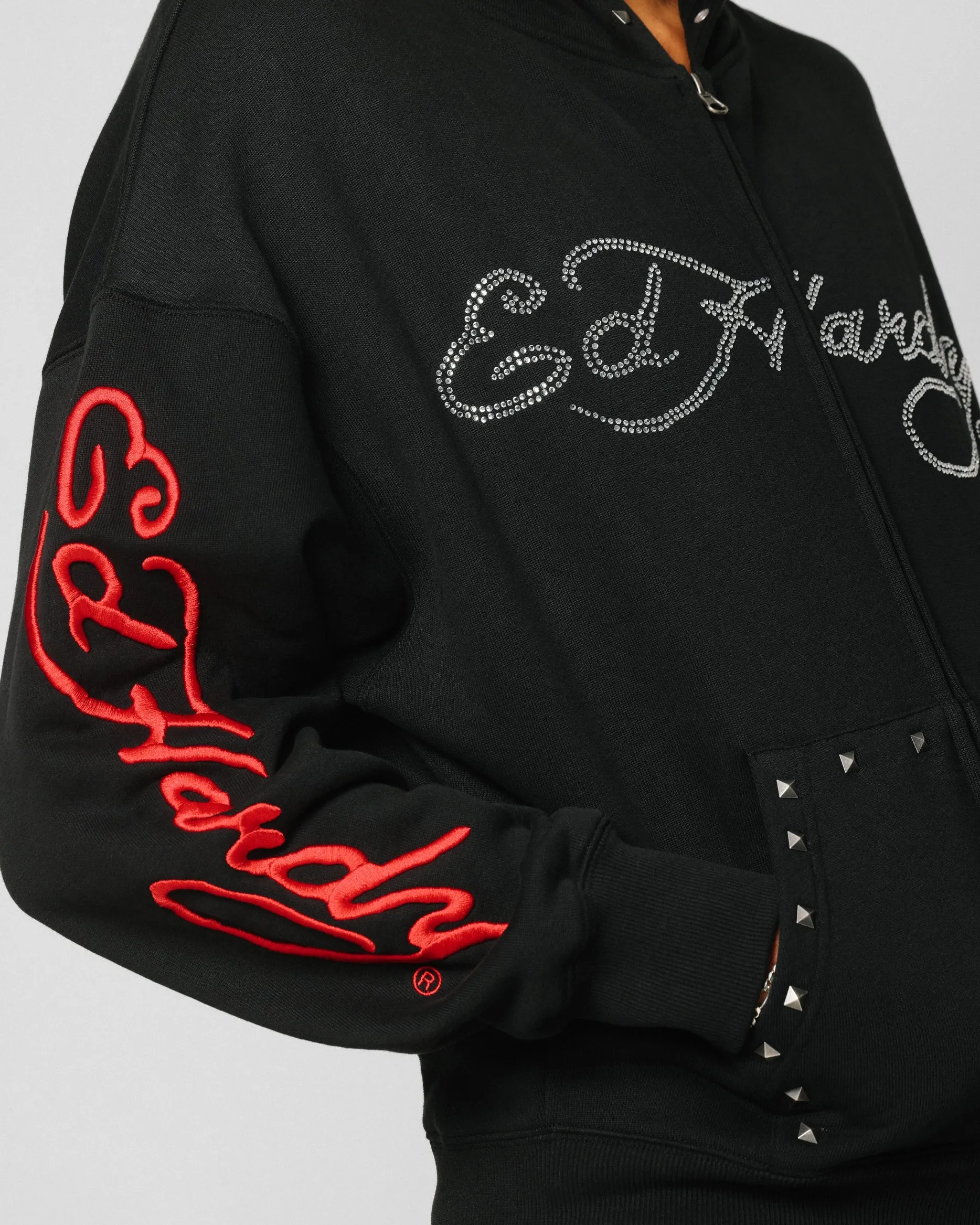 Ed Hardy Sweat à capuche noir