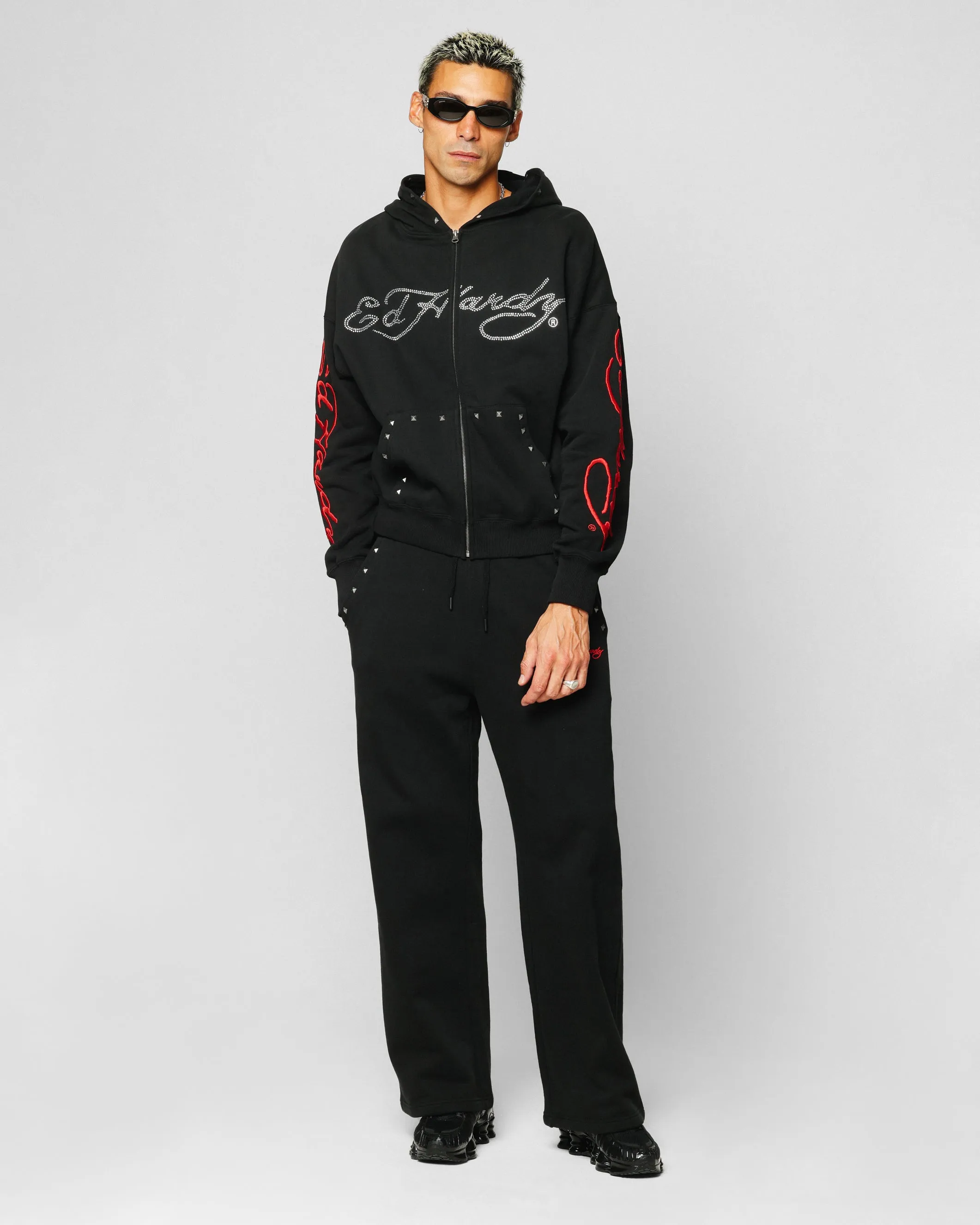 Ed Hardy Sweat à capuche noir