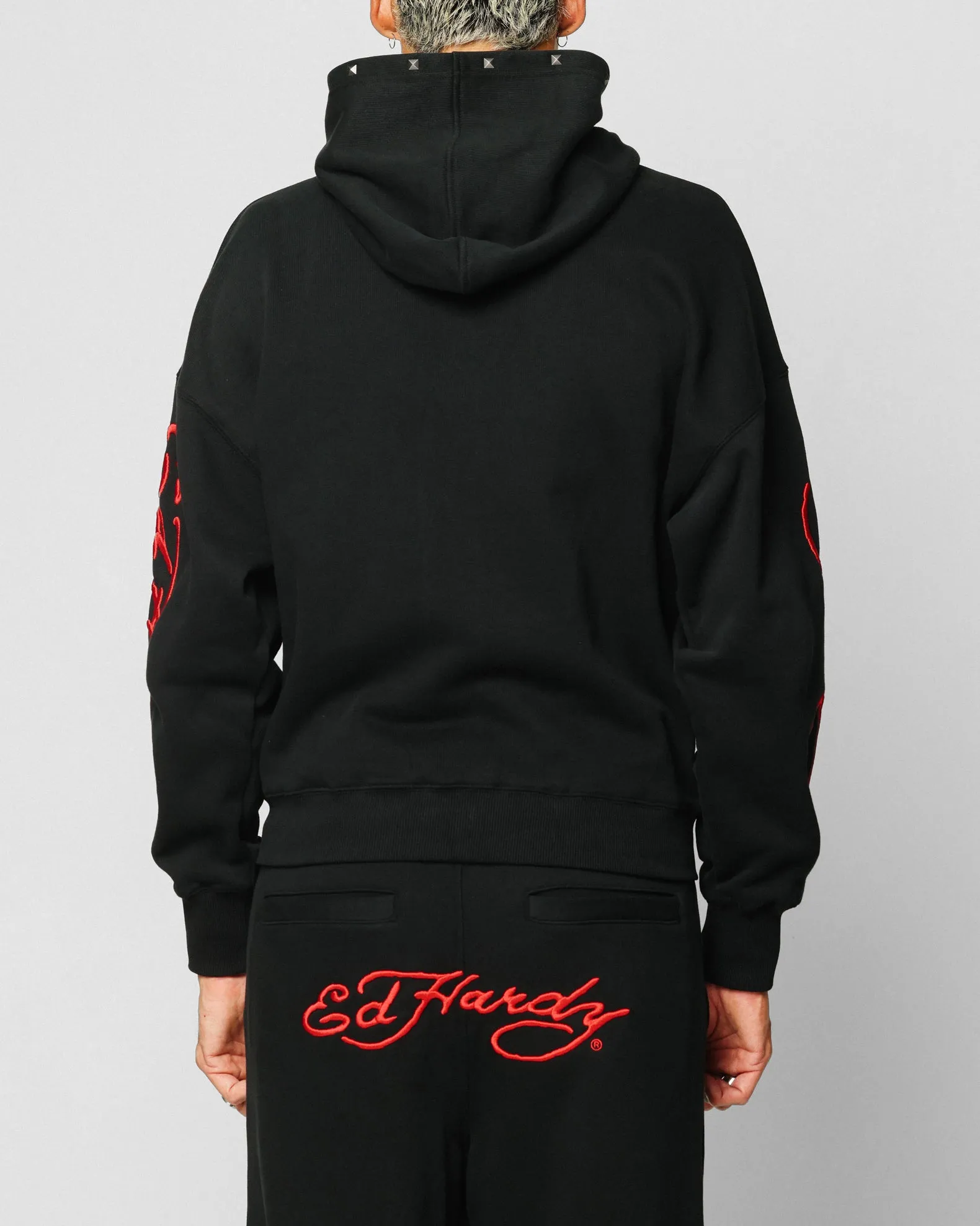 Ed Hardy Sweat à capuche noir