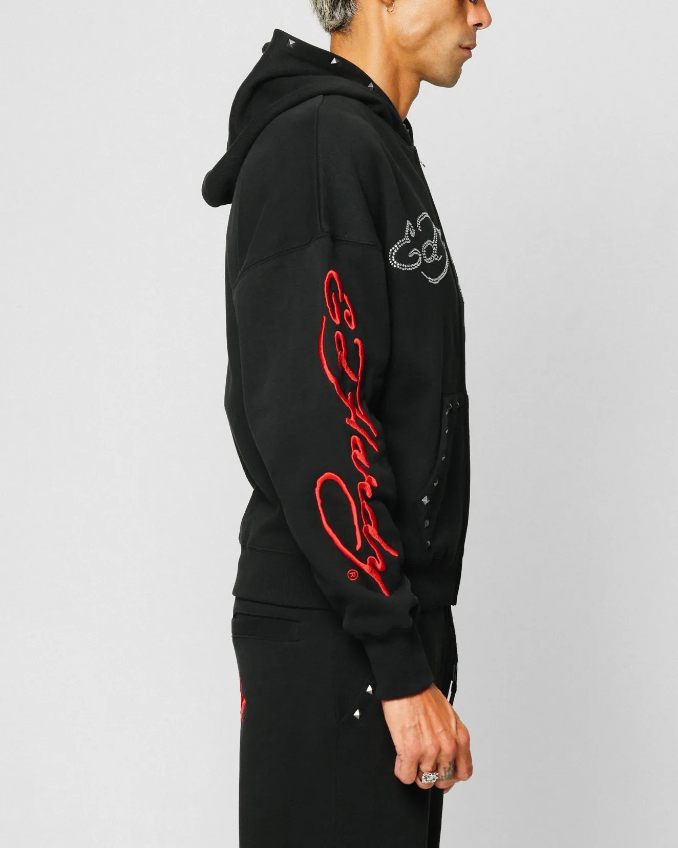 Ed Hardy Sweat à capuche noir