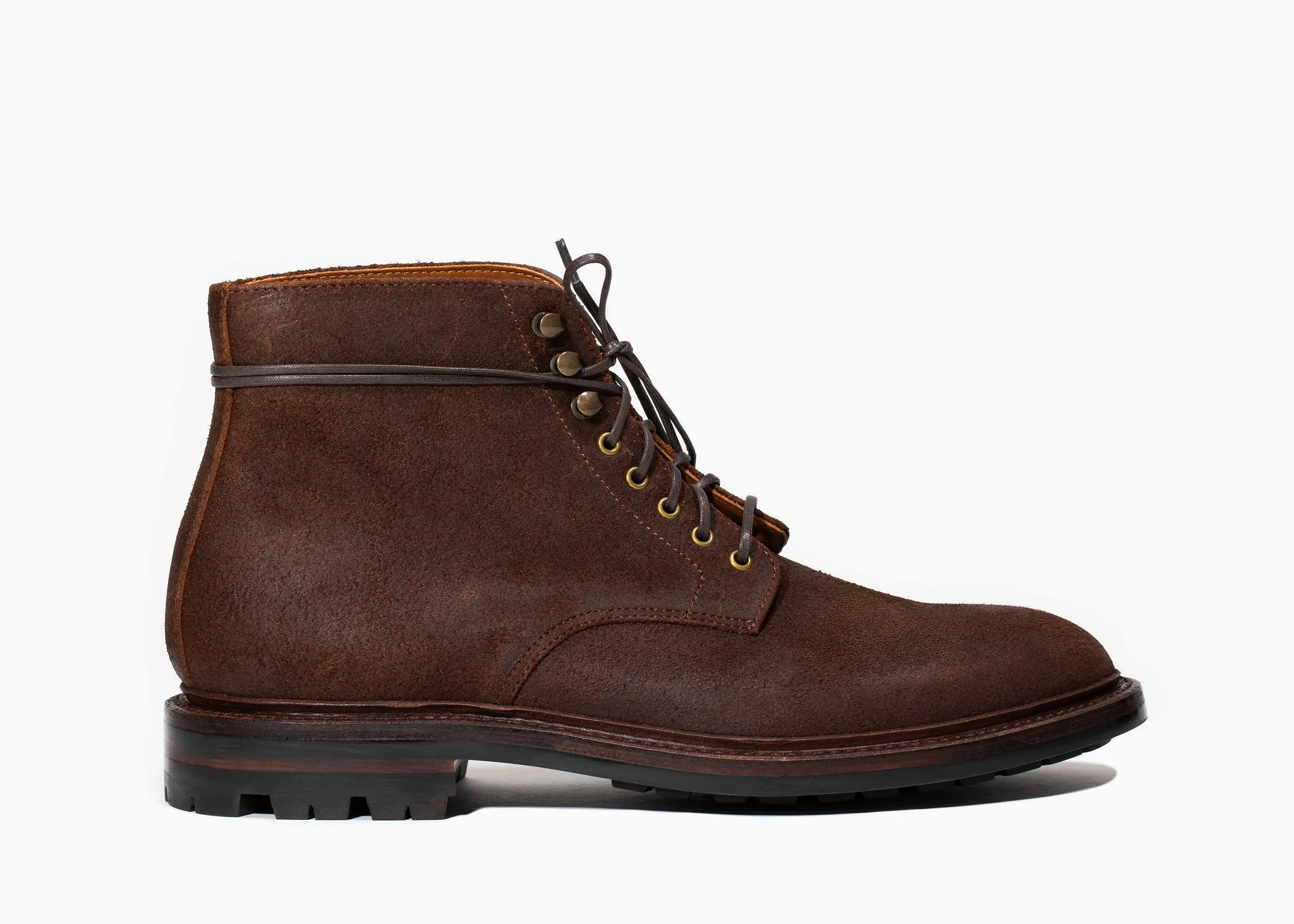 Edward Boot en chêne foncé finition roughout