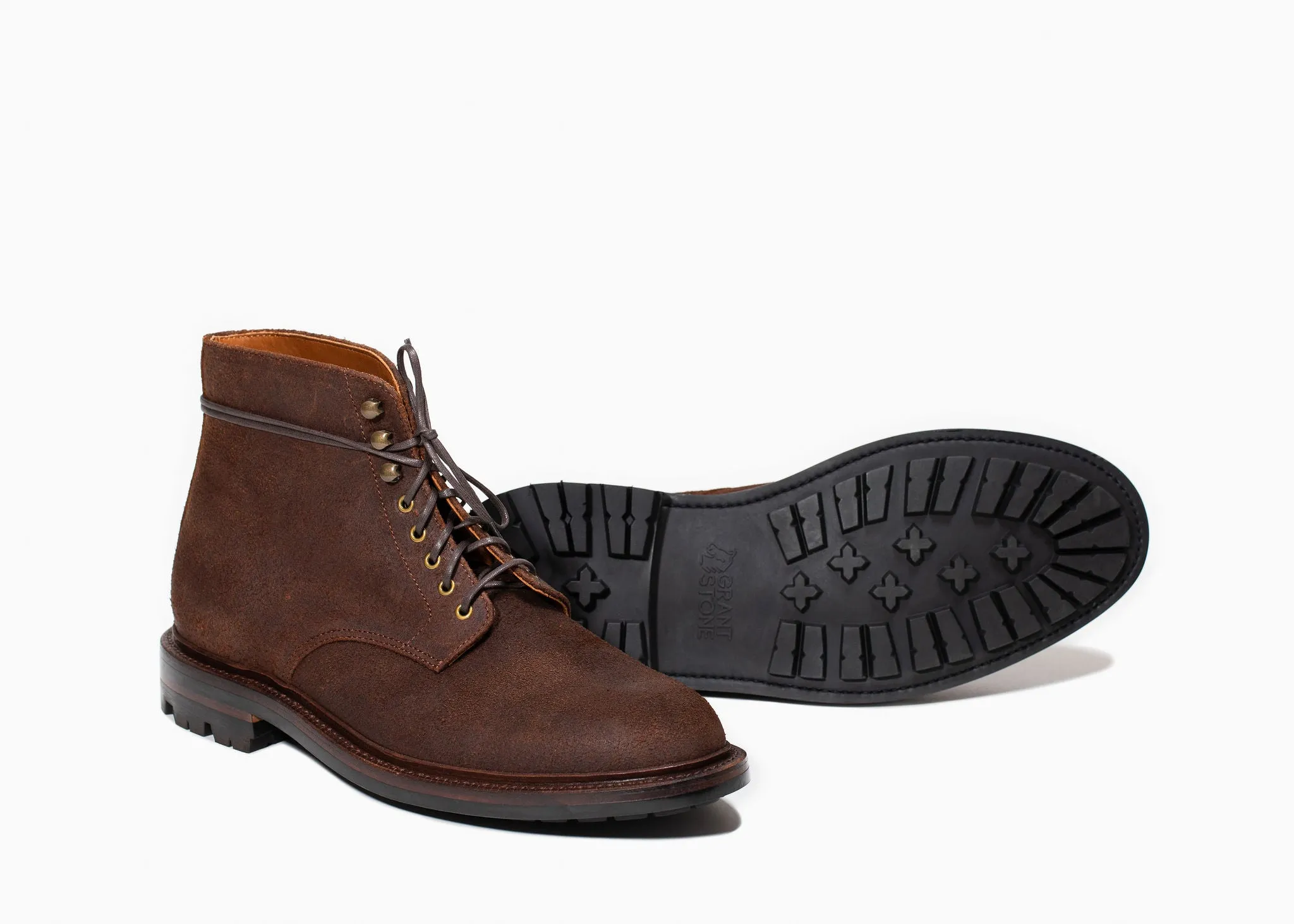 Edward Boot en chêne foncé finition roughout