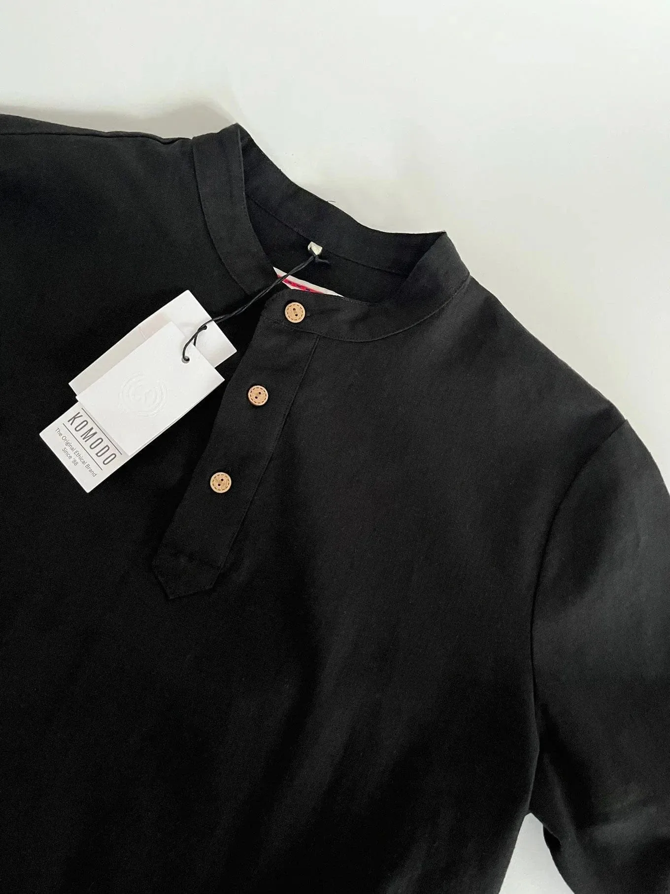 Chemise Homme Elijah en Coton Lin Biologique | Noir