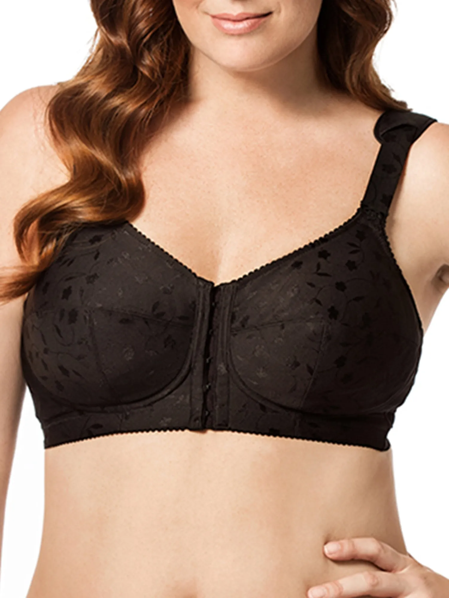 Soutien-gorge sans armatures Elila Women's Lexington Jacquard à fermeture avant