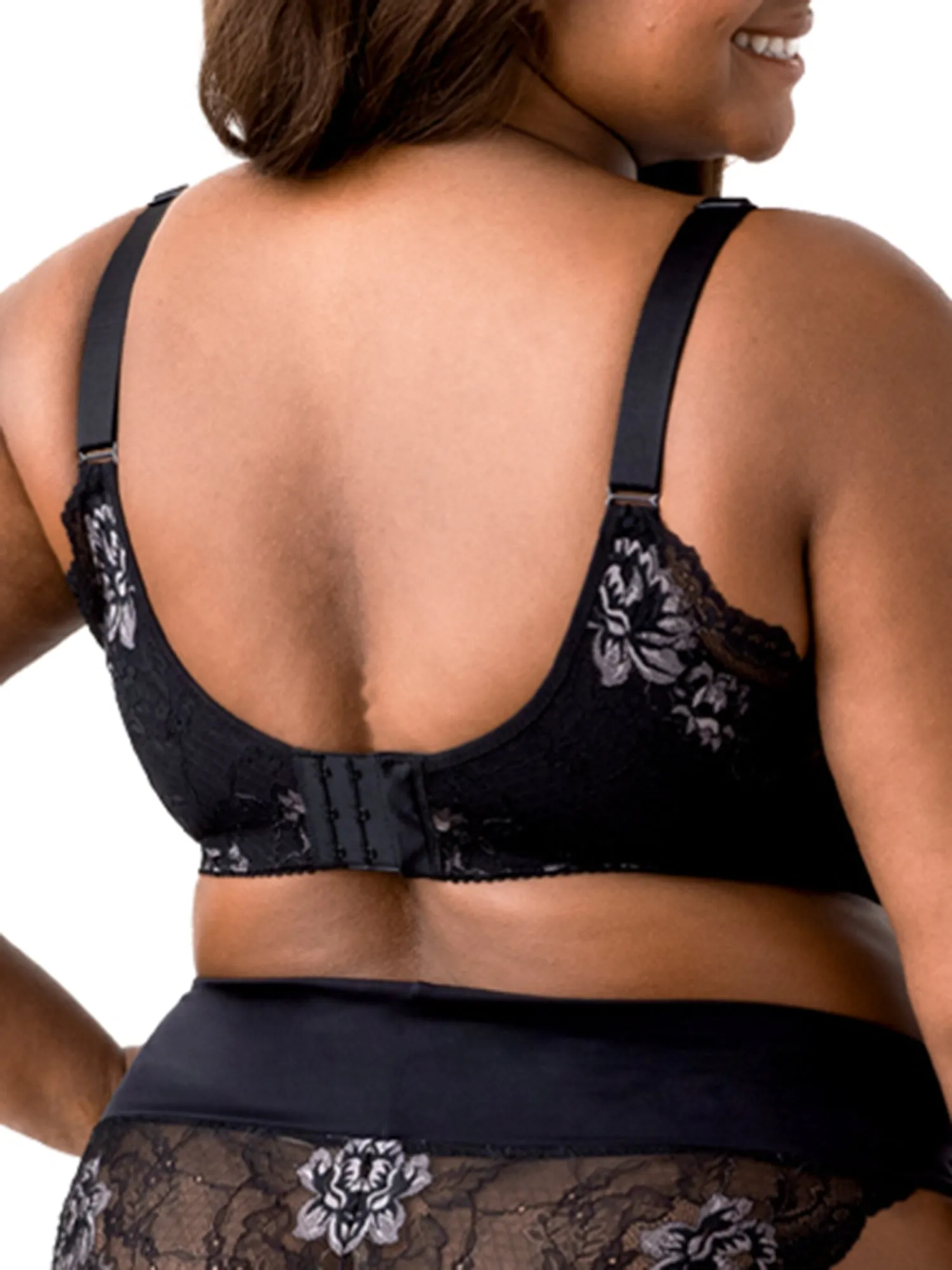 Soutien-gorge sans armatures Elila Women's Raya en dentelle lisse avec entre-deux