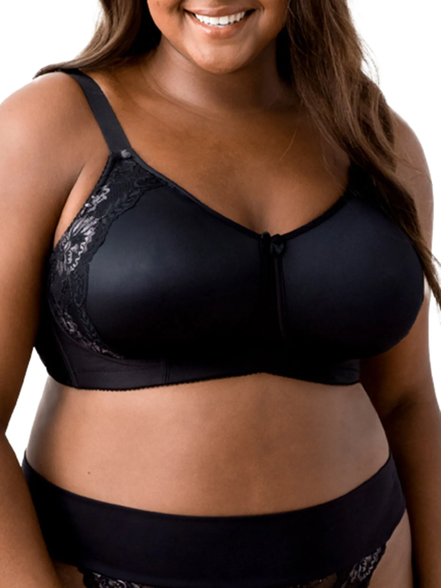 Soutien-gorge sans armatures Elila Women's Raya en dentelle lisse avec entre-deux