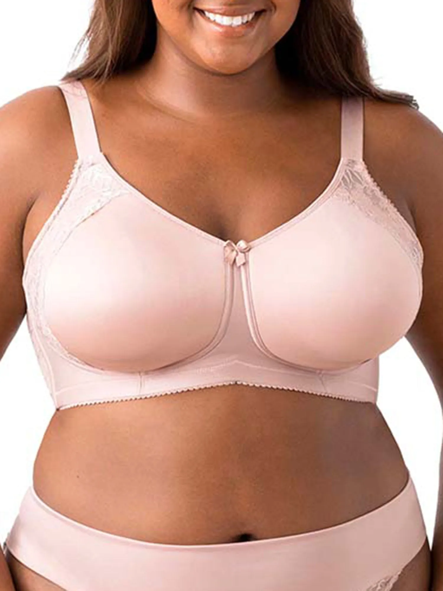 Soutien-gorge sans armatures Elila Women's Raya en dentelle lisse avec entre-deux