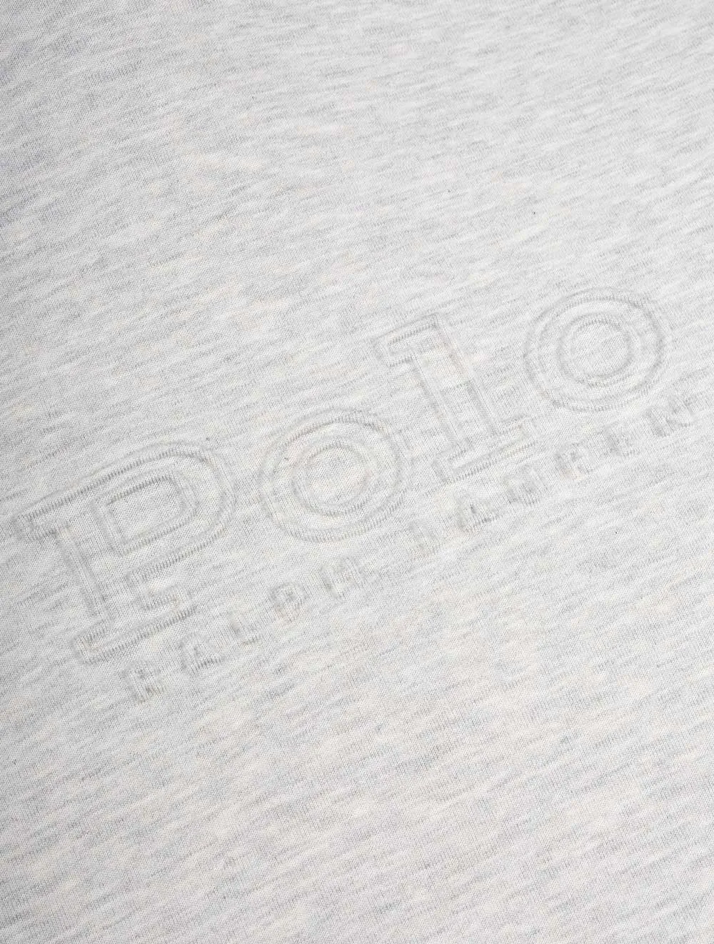 Pull à capuche gris avec motif en relief