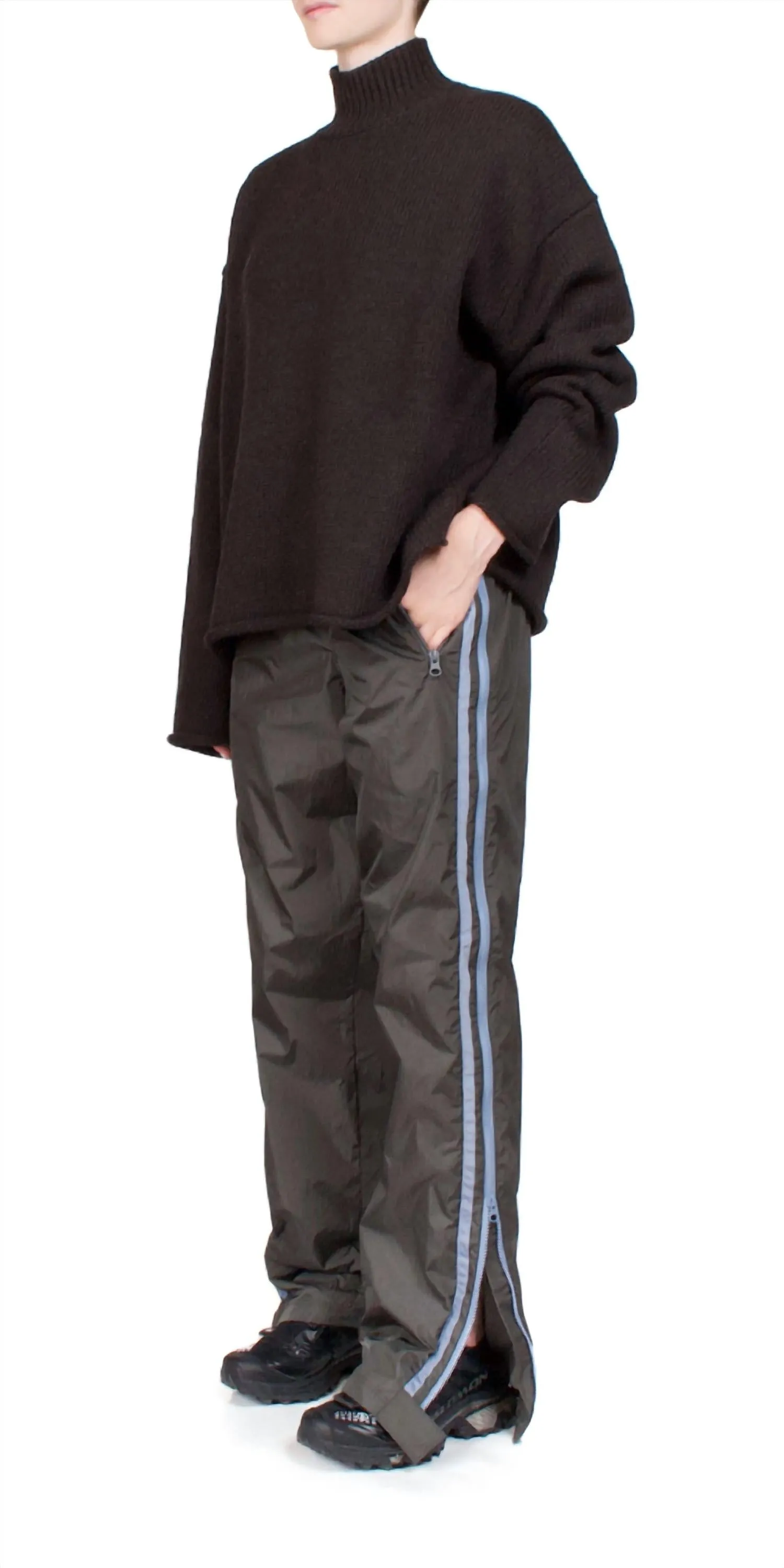 Pull Col Rond Quotidien En Ébène